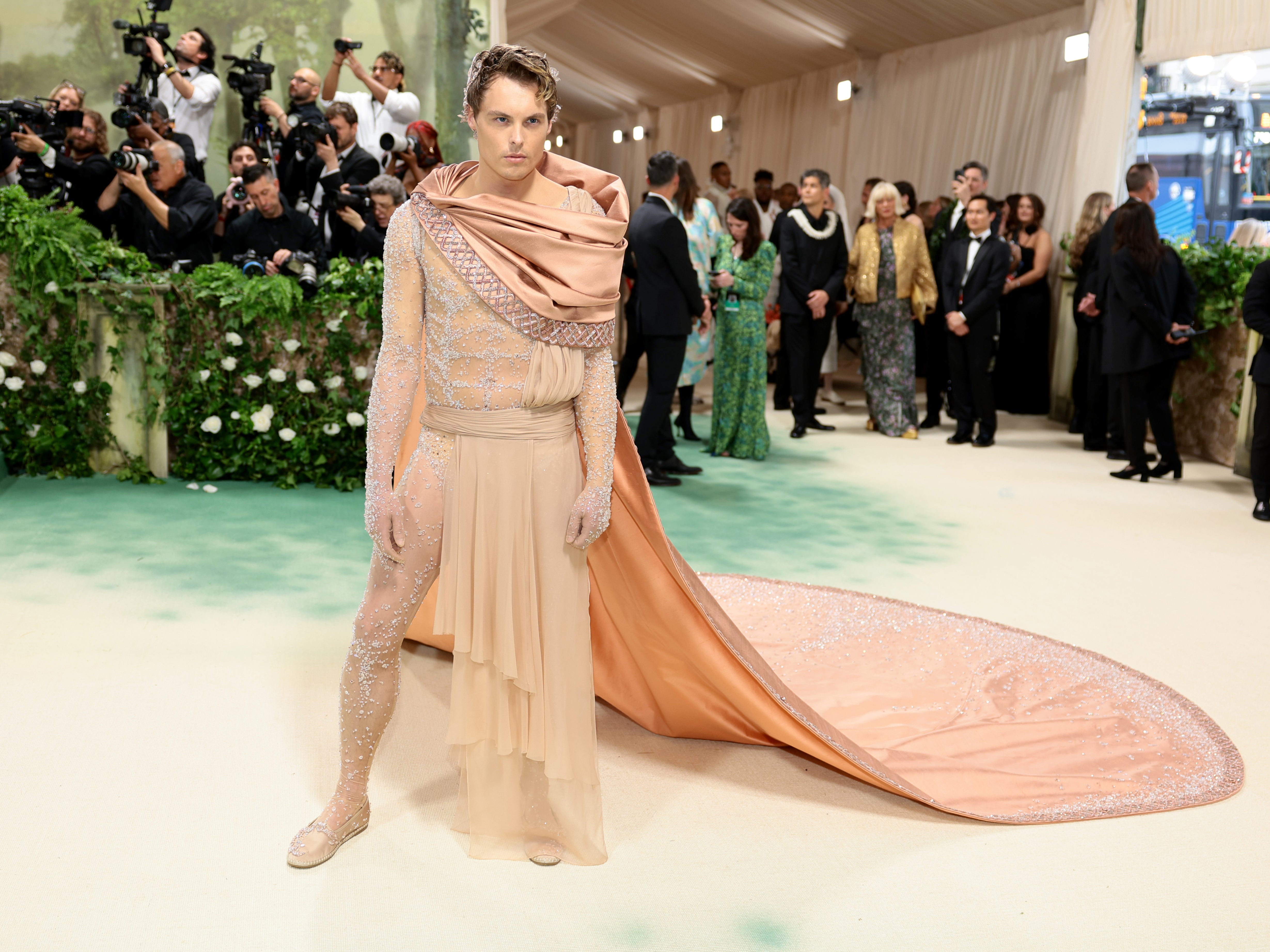 Gustav Magnar Witzøe attends The 2024 Met Gala Celebrating “Sleeping Beauties: Reawakening Fashion” at The Metropolitan Museum of Art on 6 May 2024 in New York City.