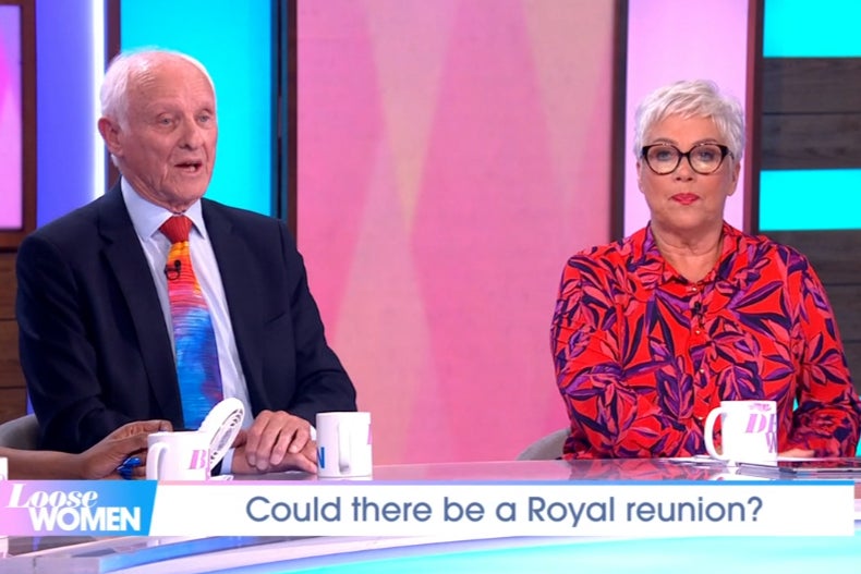 Dickie Arbiter and Denise Welch on Loose Women