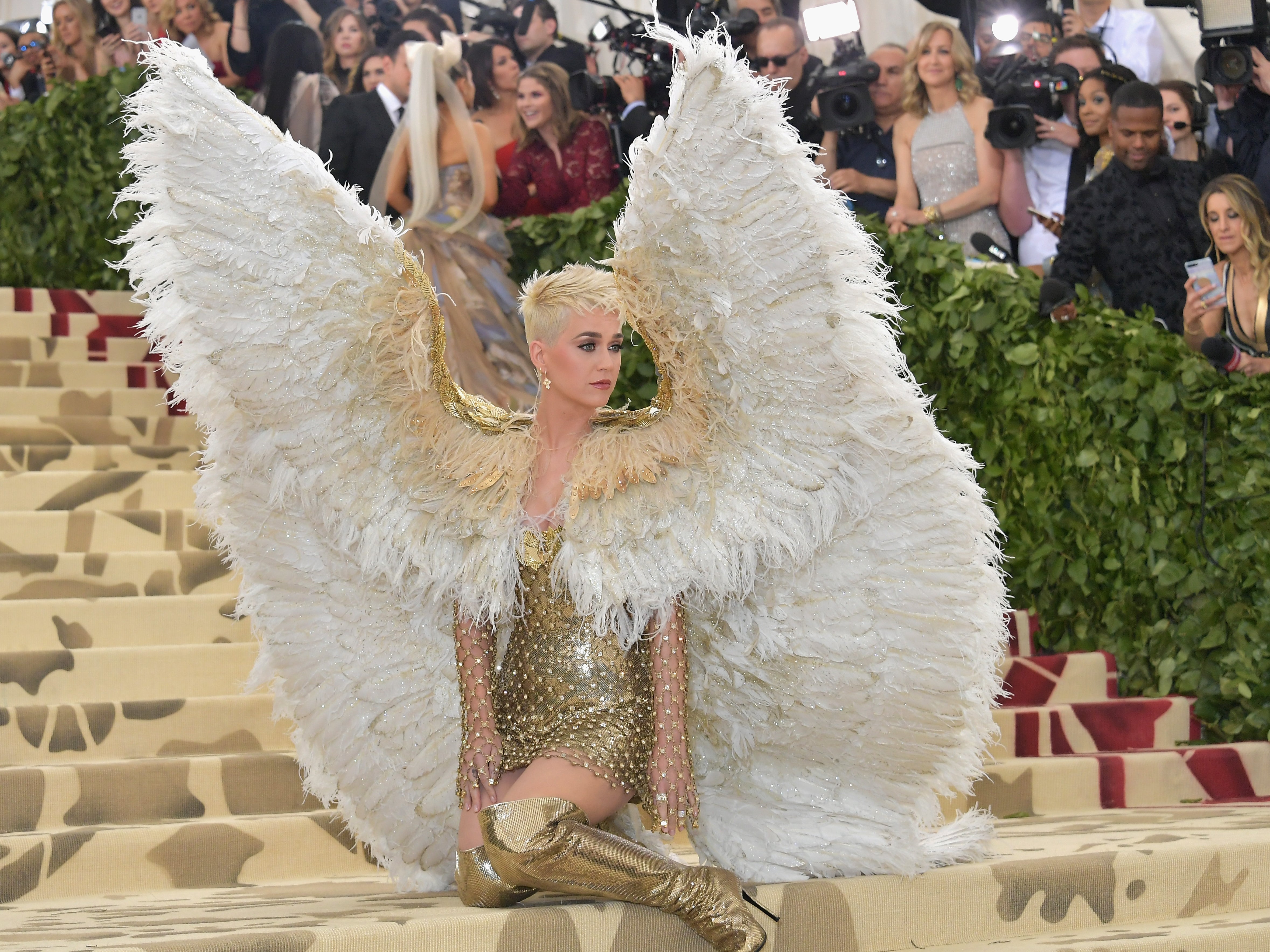 Katy Perry at the Met Gala in 2018