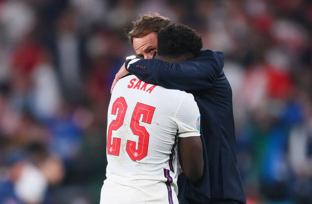 Bukayo Saka was sent racist abuse on social media following the Euro 2020 final