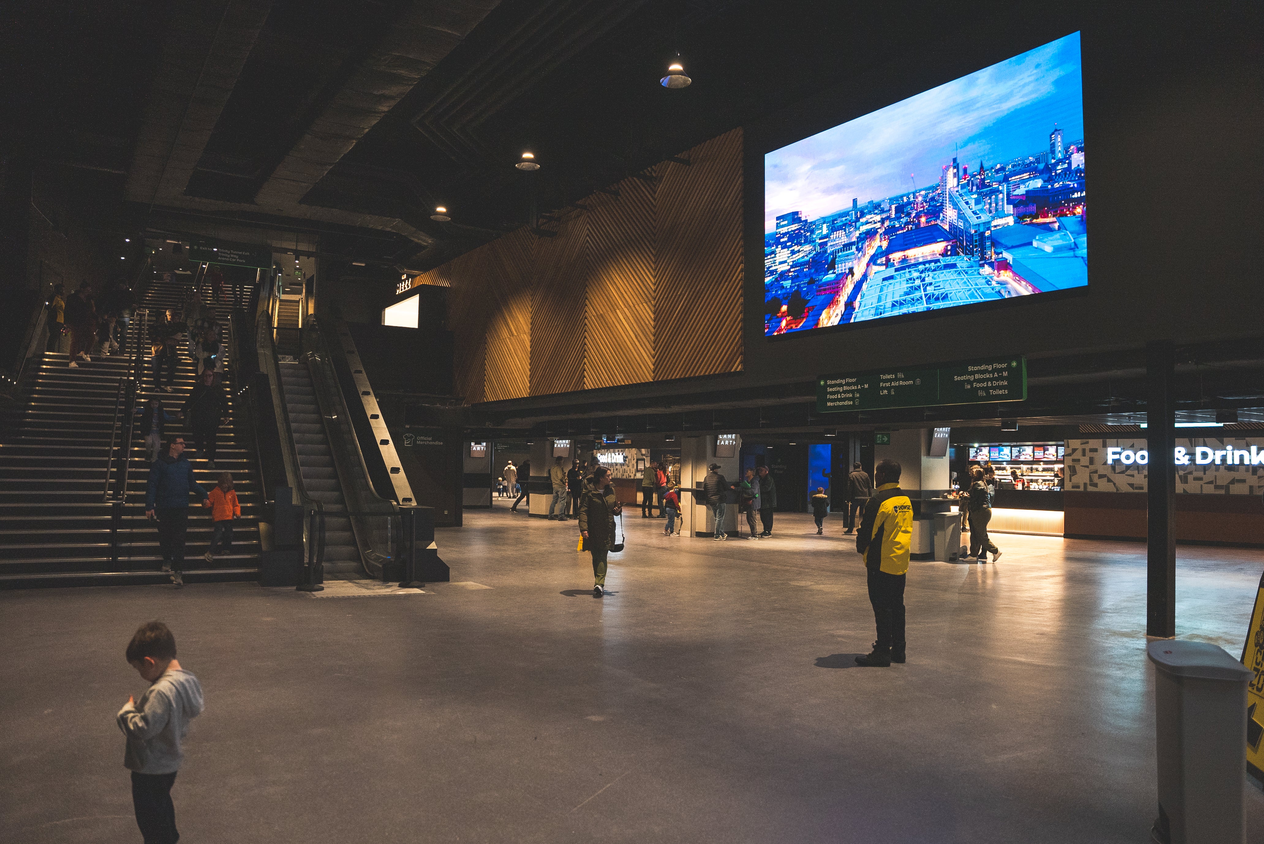 The new Mezz area of the Manchester AO Arena