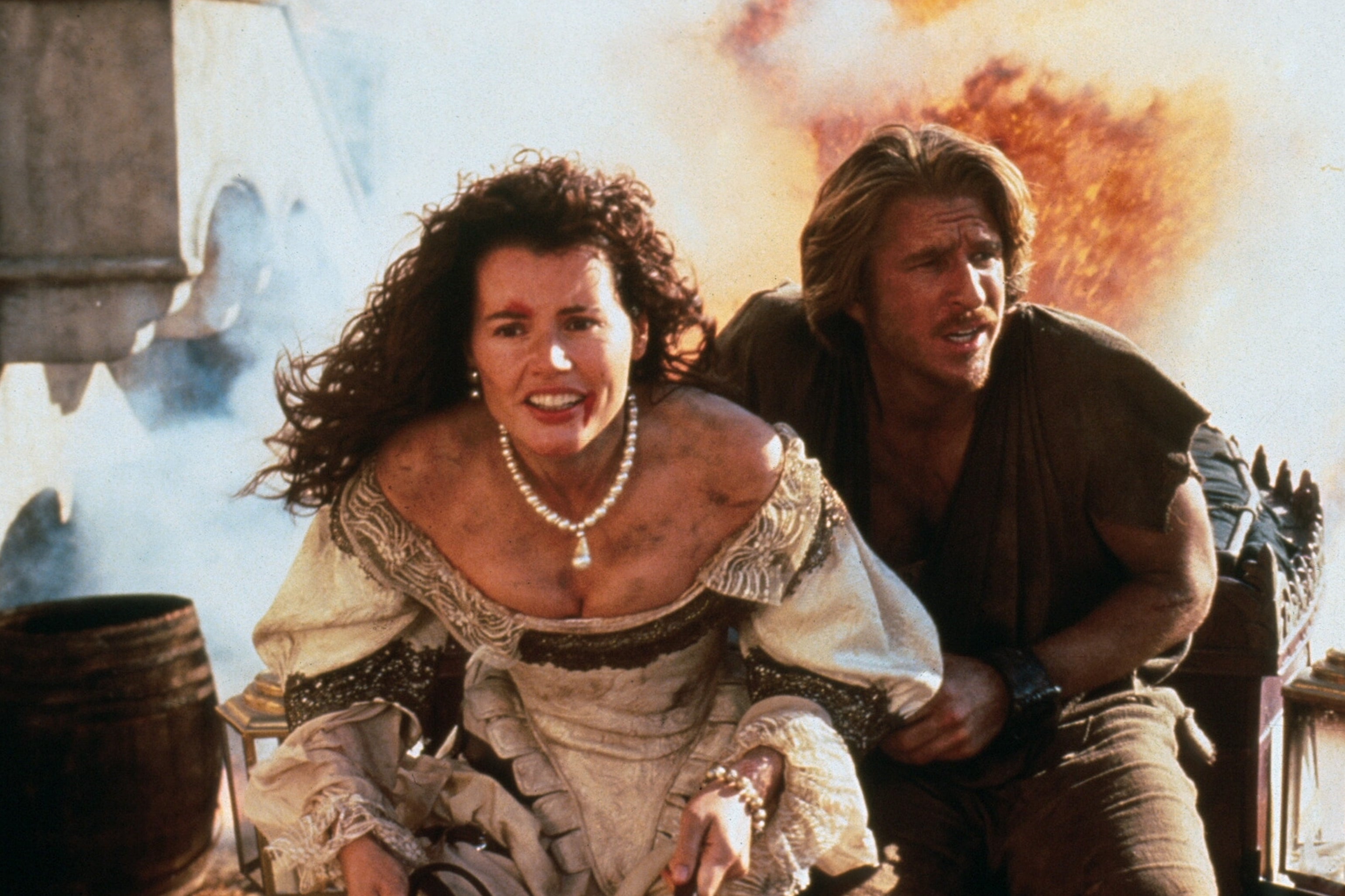 Geena Davis and Matthew Modine in ‘Cutthroat Island’