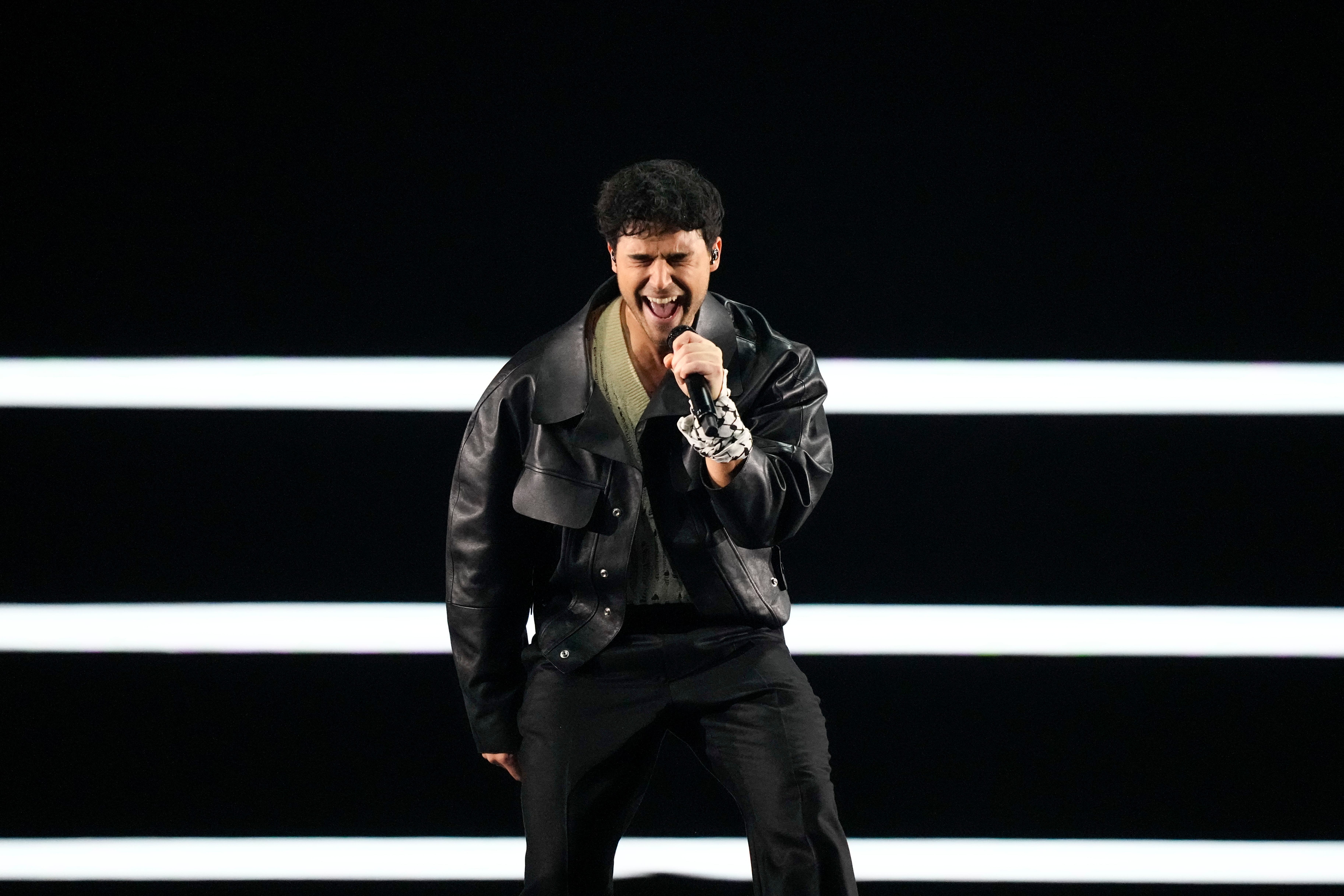 Eric Saade performs the song Popular during the opening of the first semi-final at the Eurovision Song Contest in Malmo, Sweden (Martin Meissner/AP)