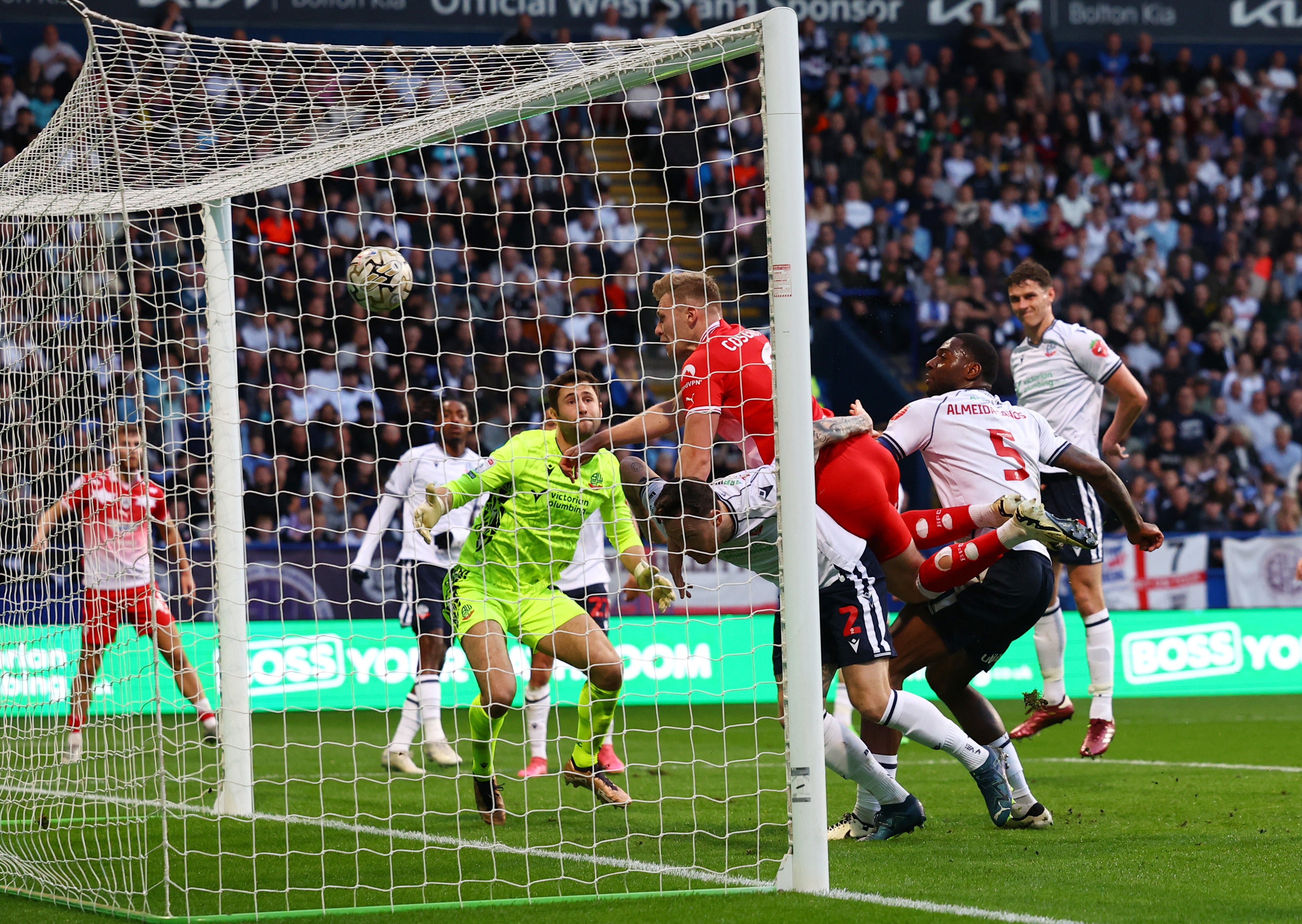 Sam Cosgrove scored the first goal for Barnsley as they began to mount a comeback.