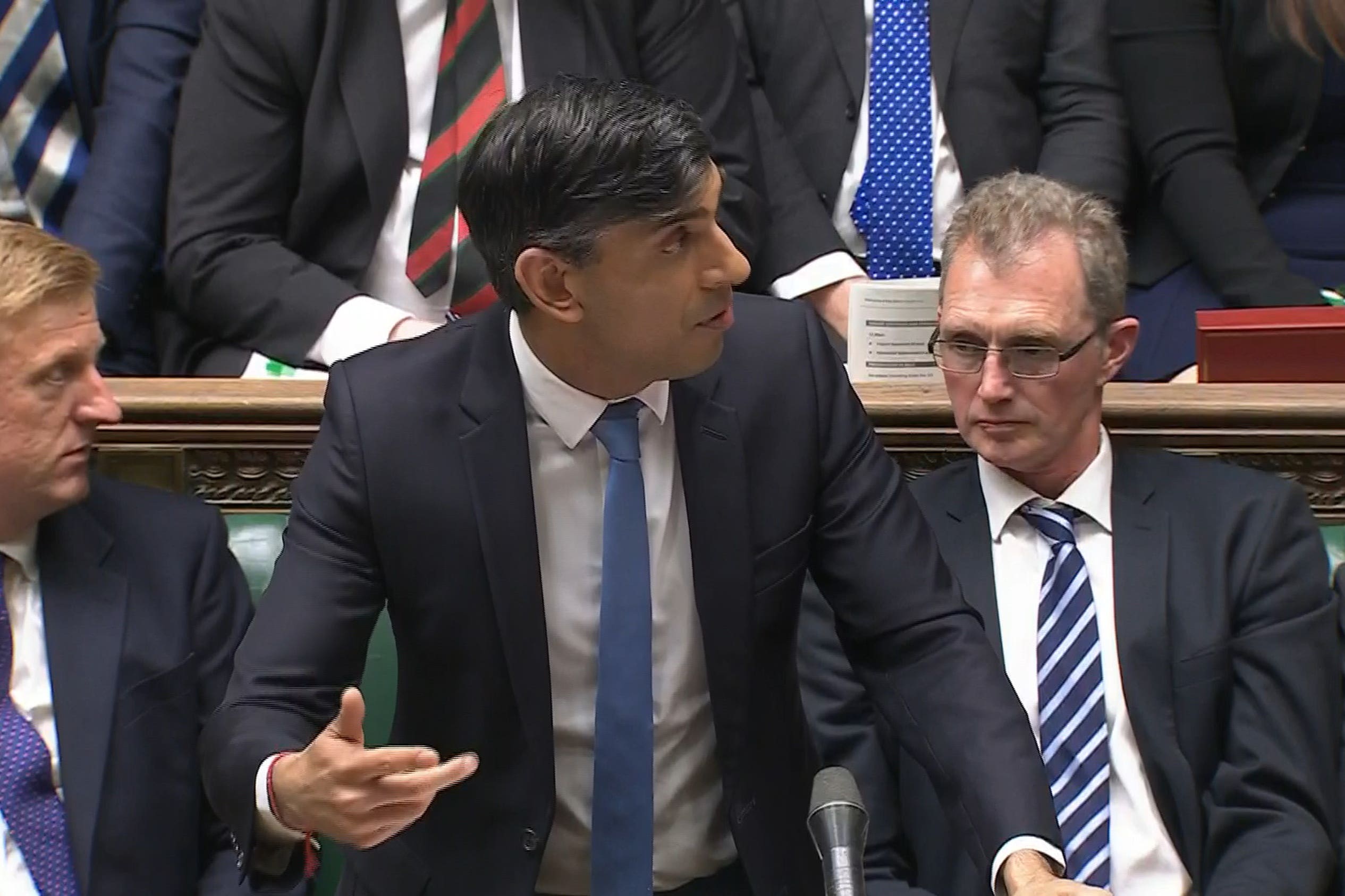 Prime minister Rishi Sunak was under fire at PMQs