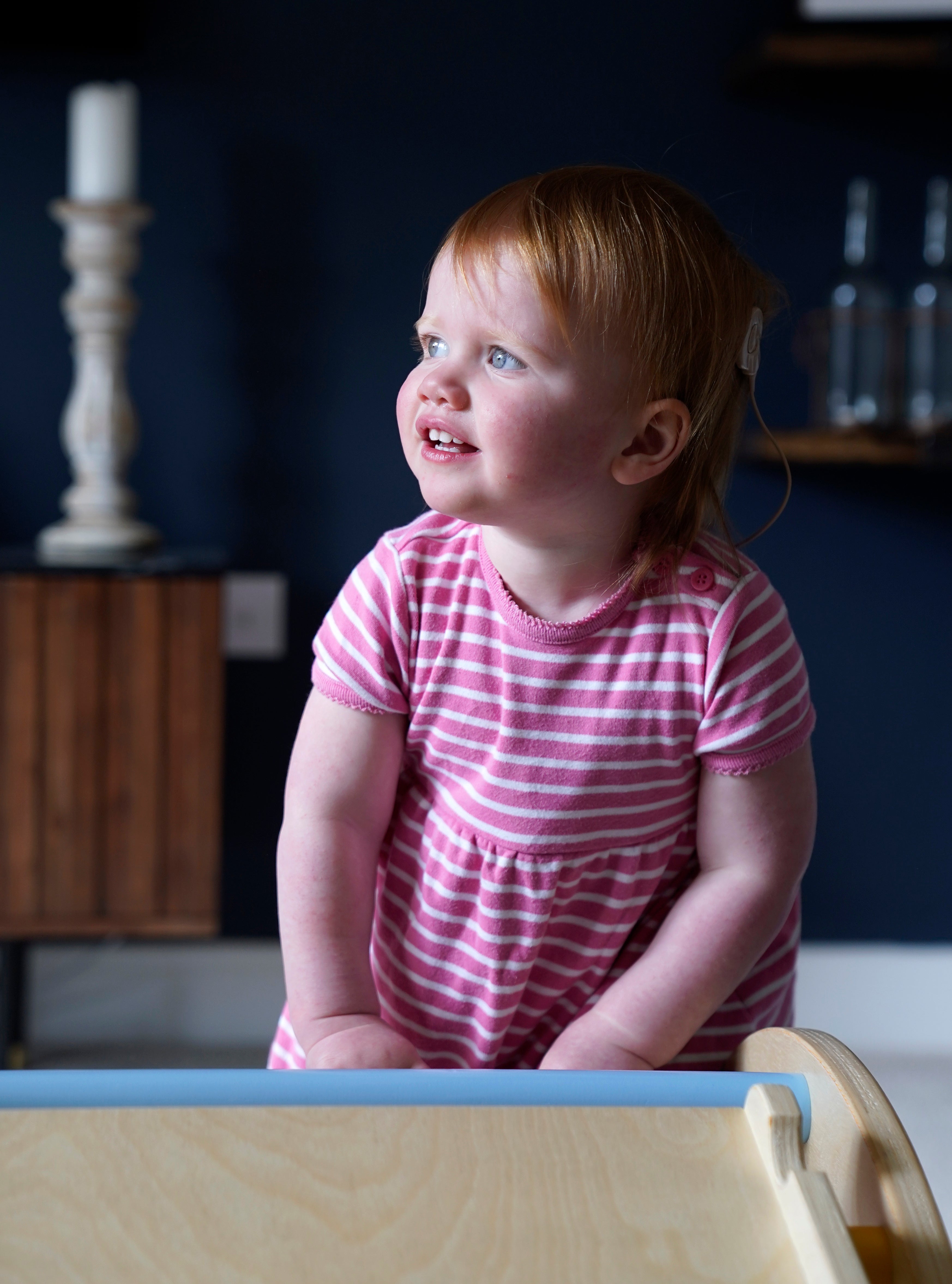 Opal Sandy can now hear unaided for the first time