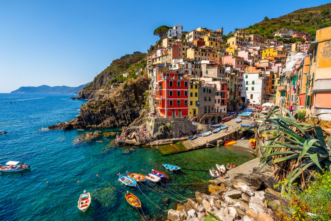 The beautiful Italian village of Riomaggiore, one of the five centuries-old locations