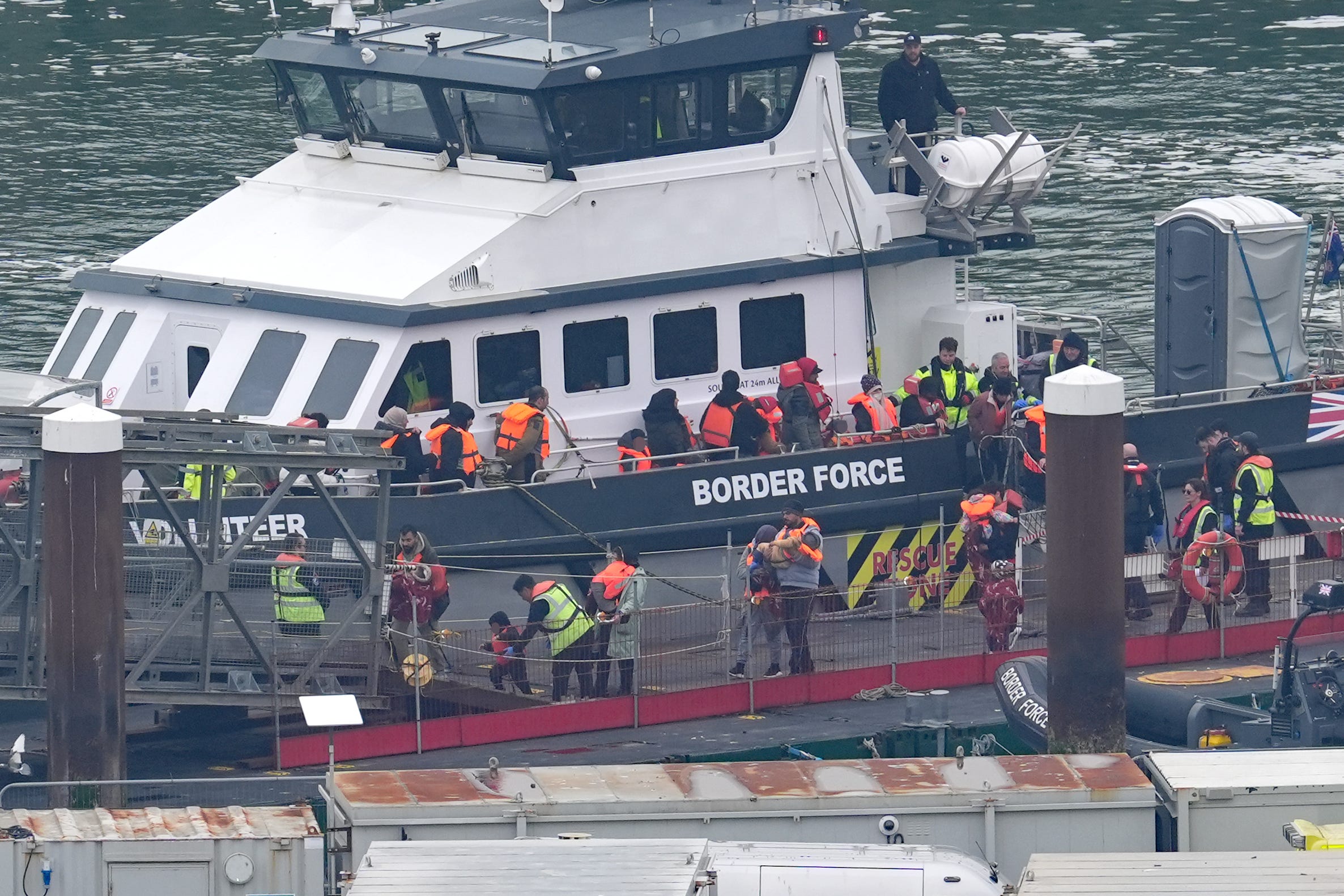 Some 116 people arrived in the UK via small boat on May 7 (Gareth Fuller/PA)