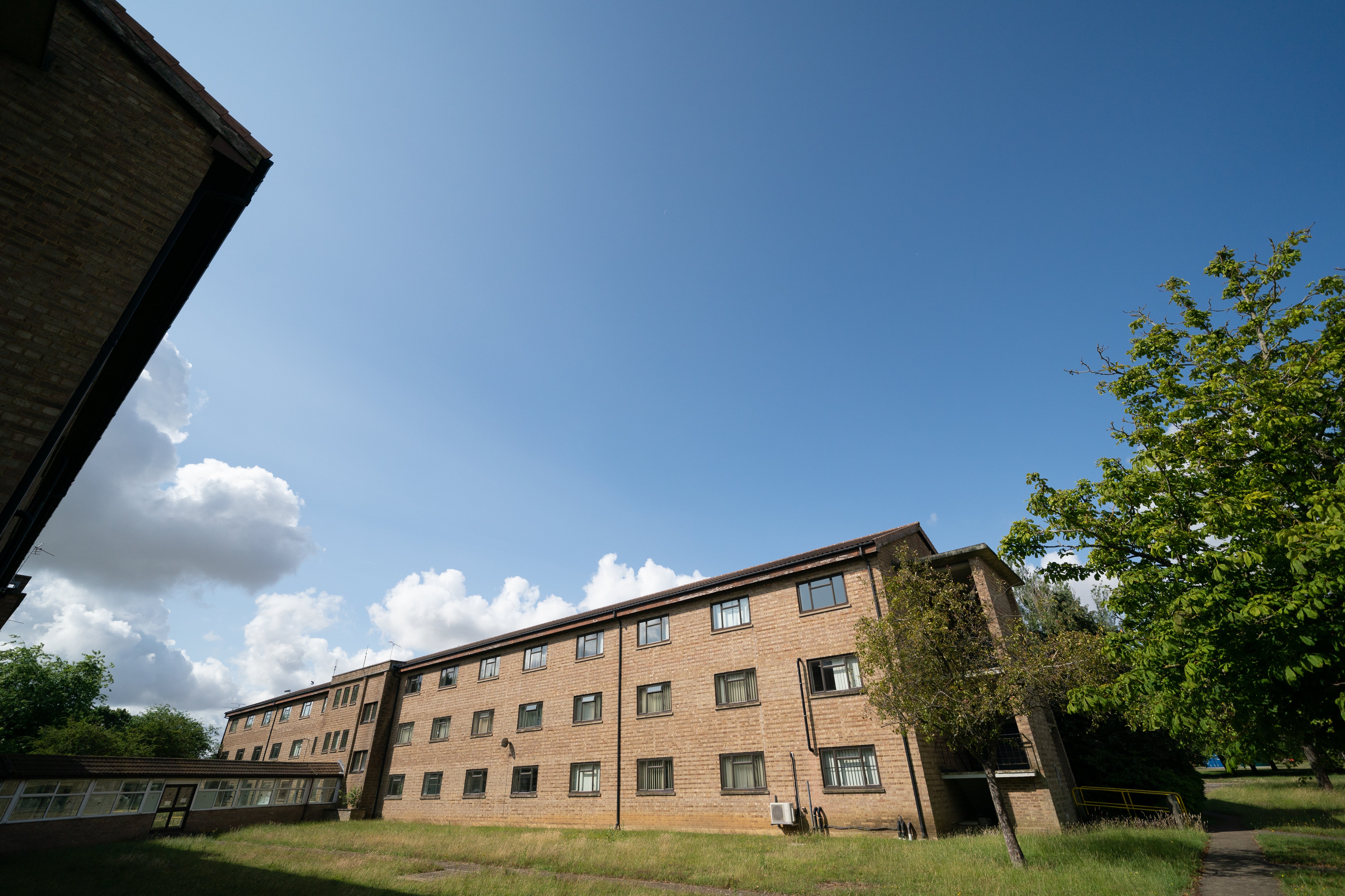 An accommodation block at Wethersfield in Essex, a 335-hectare airfield owned by the Ministry of Defence