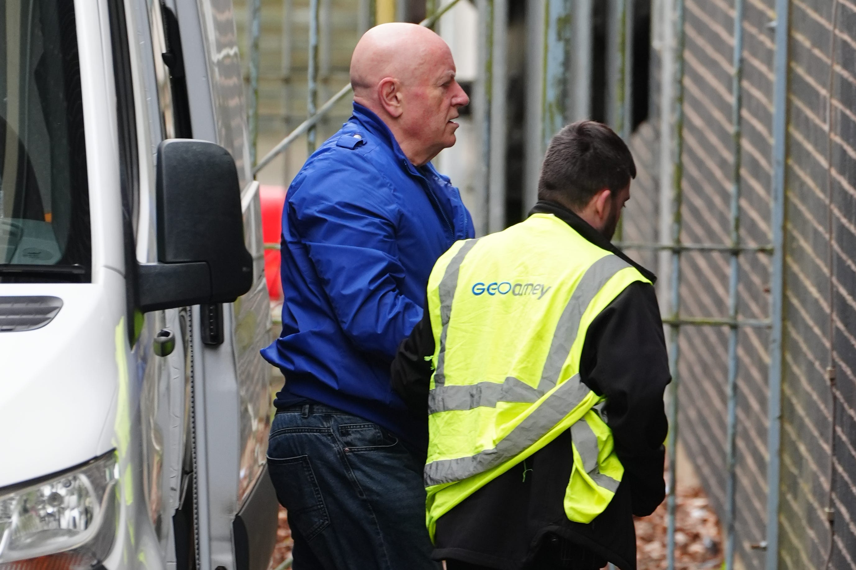 Neil Foden arriving at Mold Crown Court, where he is accused of multiple child sex offences (Peter Byrne/PA)