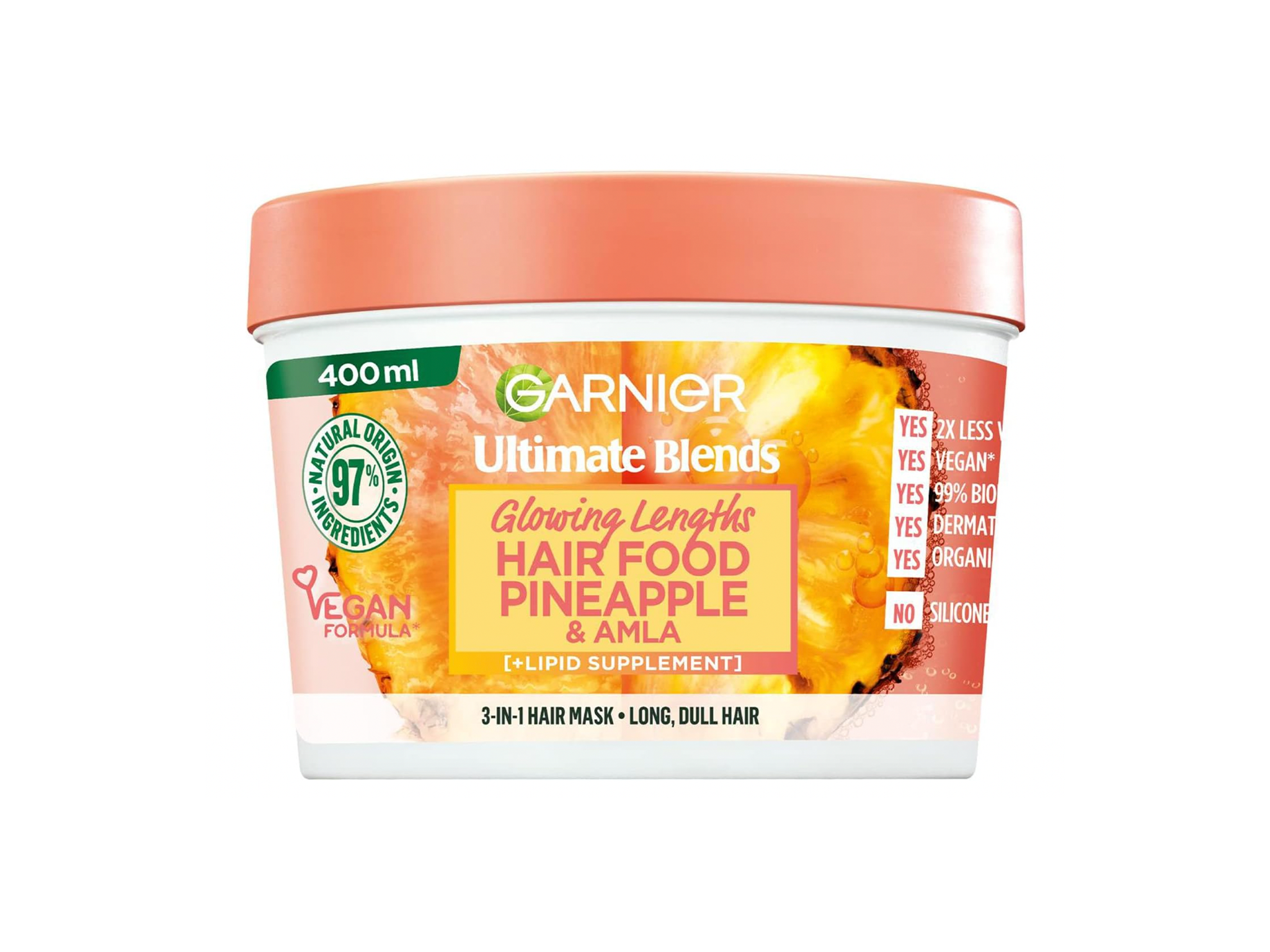 Garnier ultimate blends glowing lengths hair food