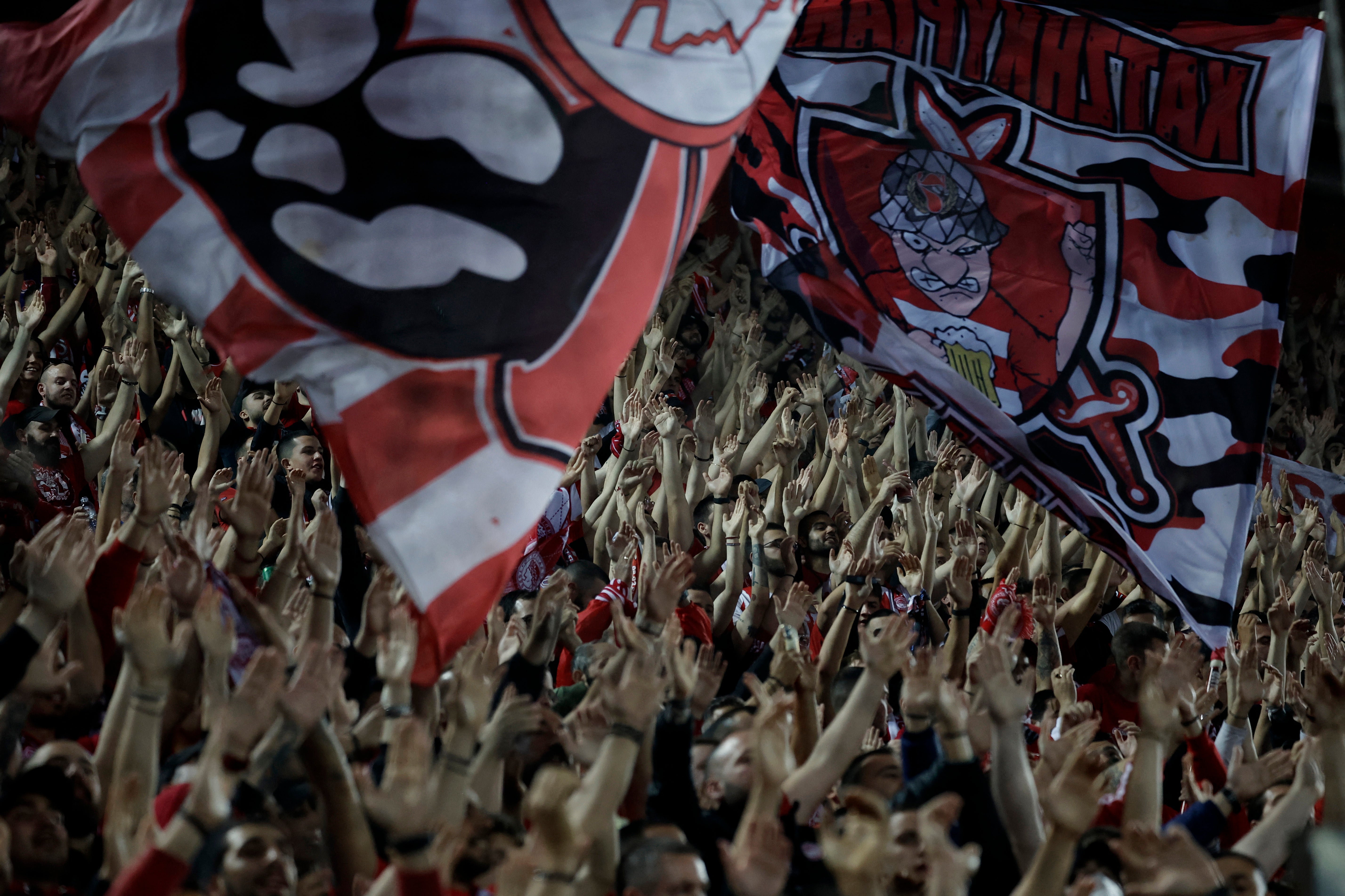 The Karaiskakis Stadium has been rocking