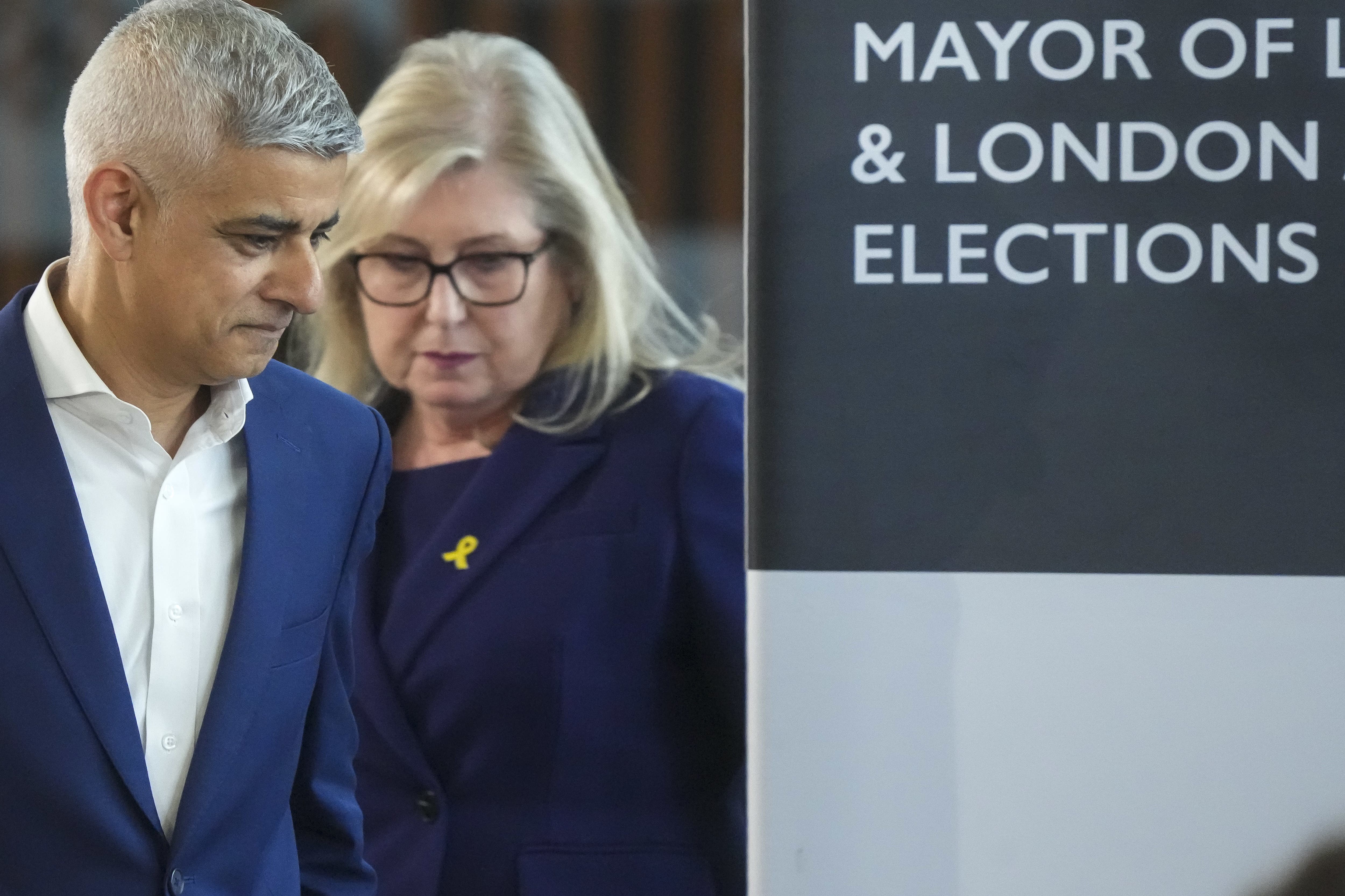 Sadiq Khan was re-elected as London Mayor on Saturday May 4 (Jeff Moore/PA)