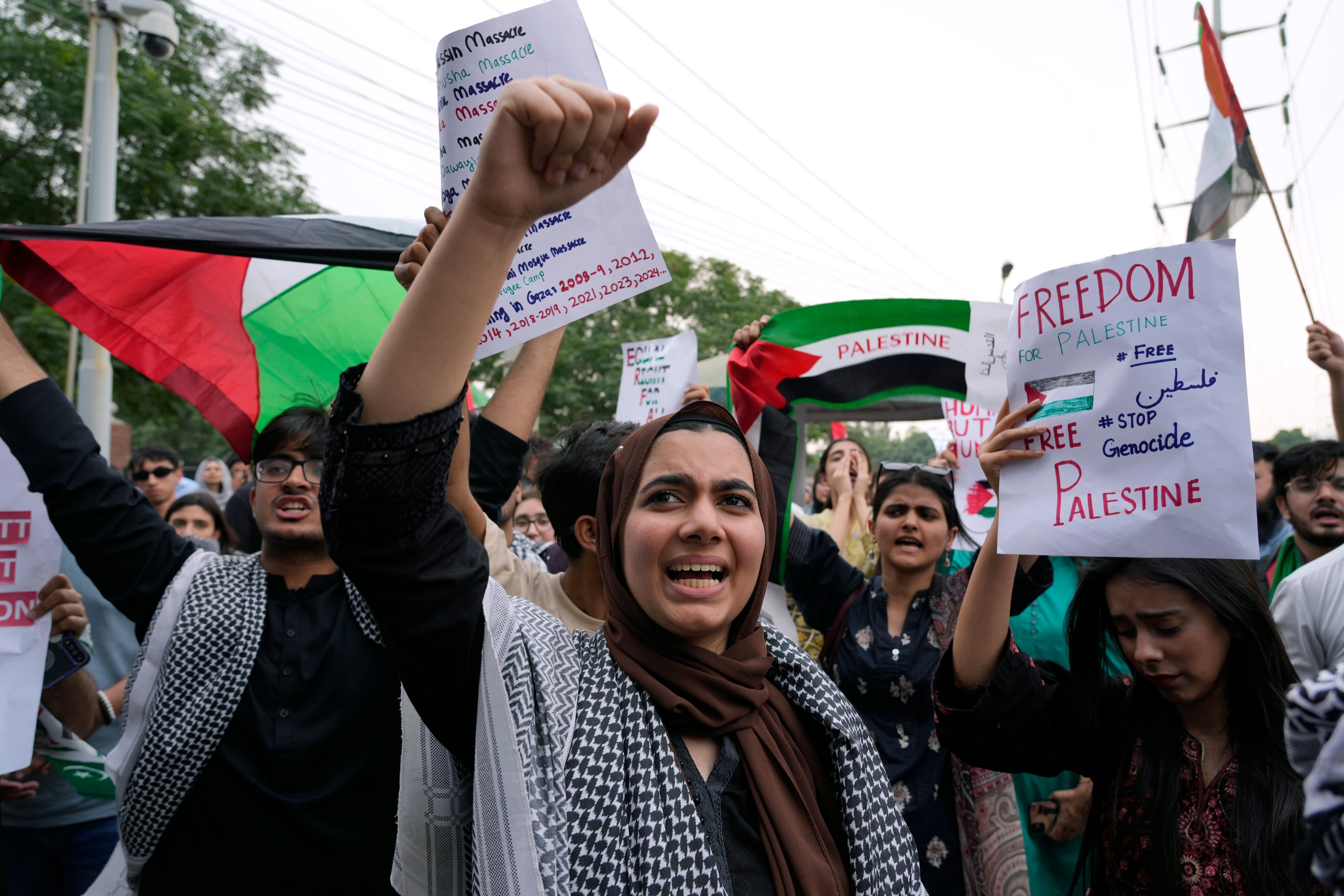 Pakistan Israel Palestinians