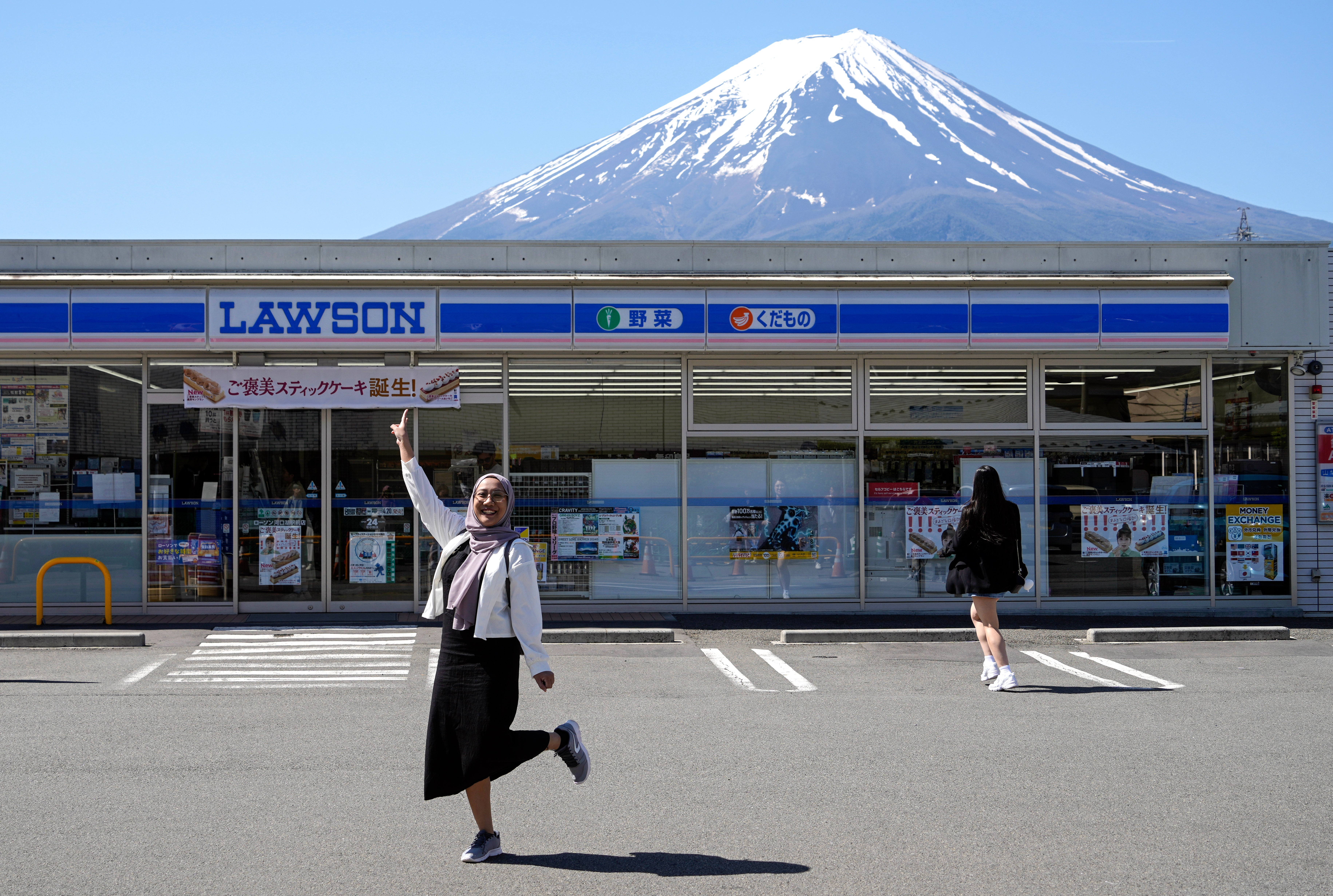 Lawson’s convenience store became a popular Instagram photo spot because of its backdrop