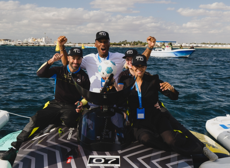 Ex-Chelsea footballer Didier Drogba was present at the first race in Jeddah