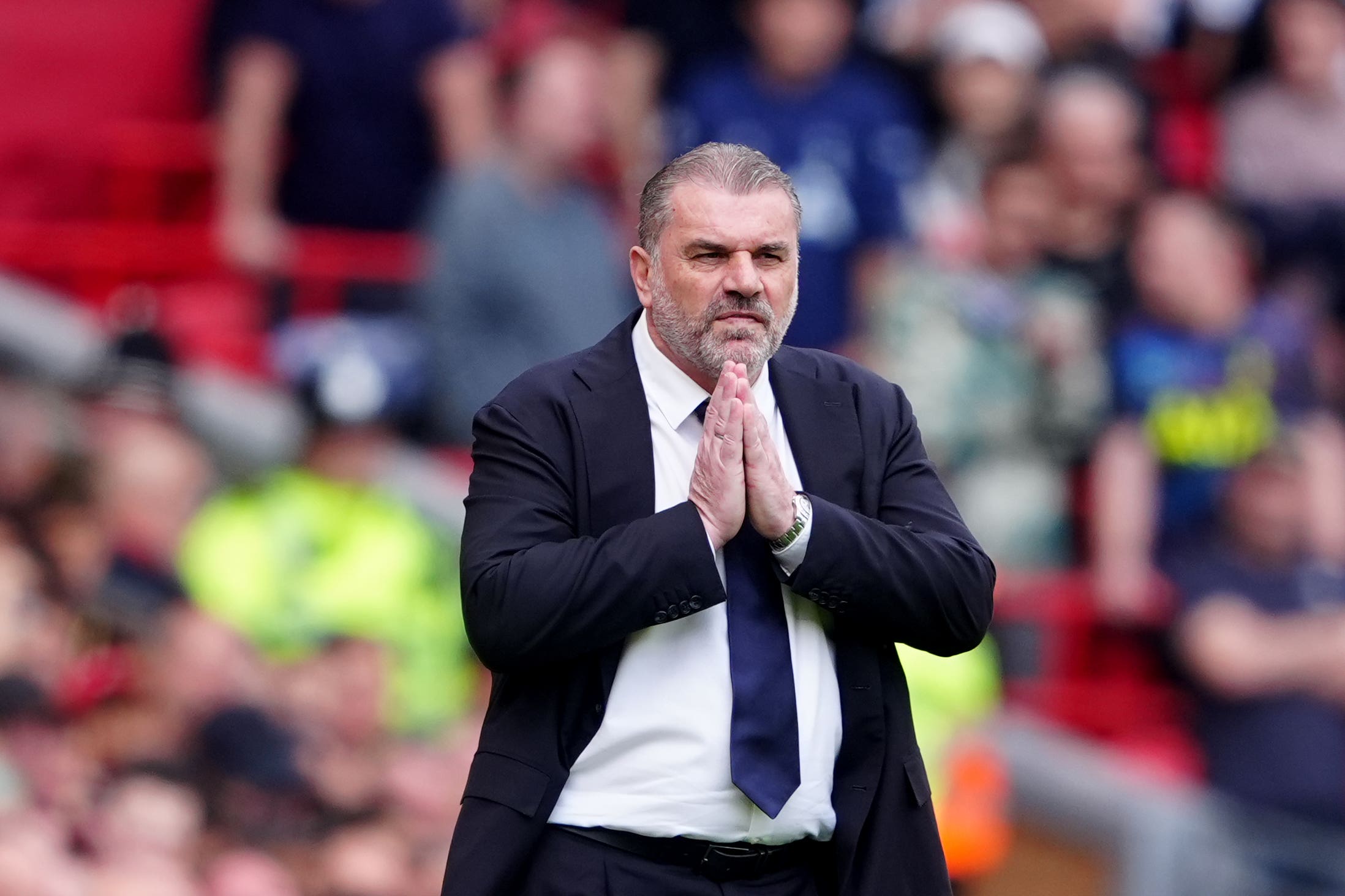 Ange Postecoglou is eager to halt Tottenham’s four-match losing streak (Peter Byrne/PA)