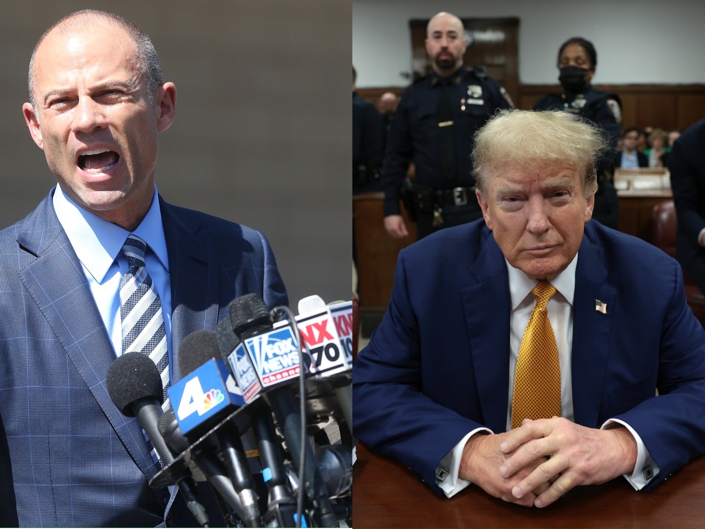 Michael Avenatti and Donald Trump