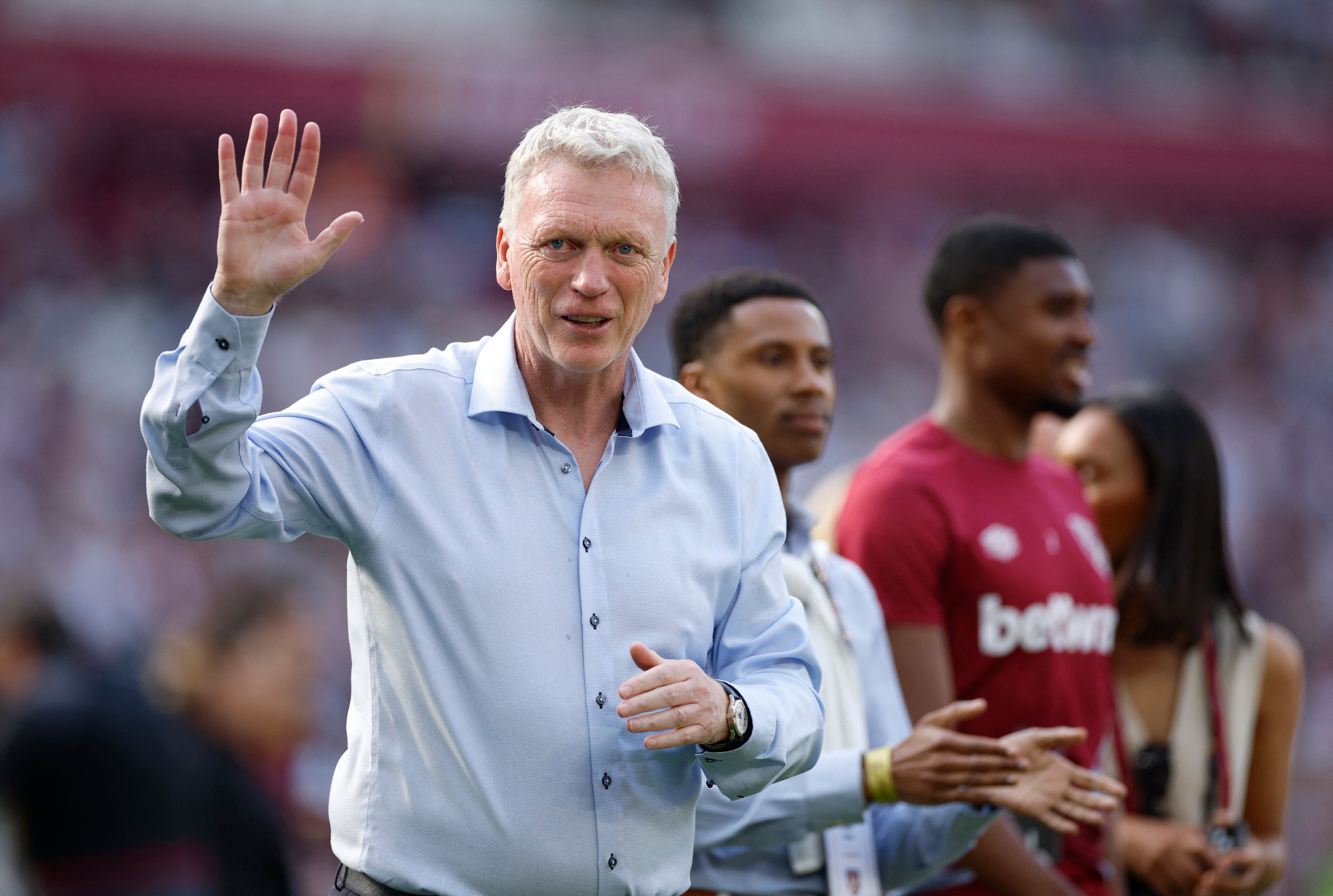 David Moyes waved goodbye to the London Stadium