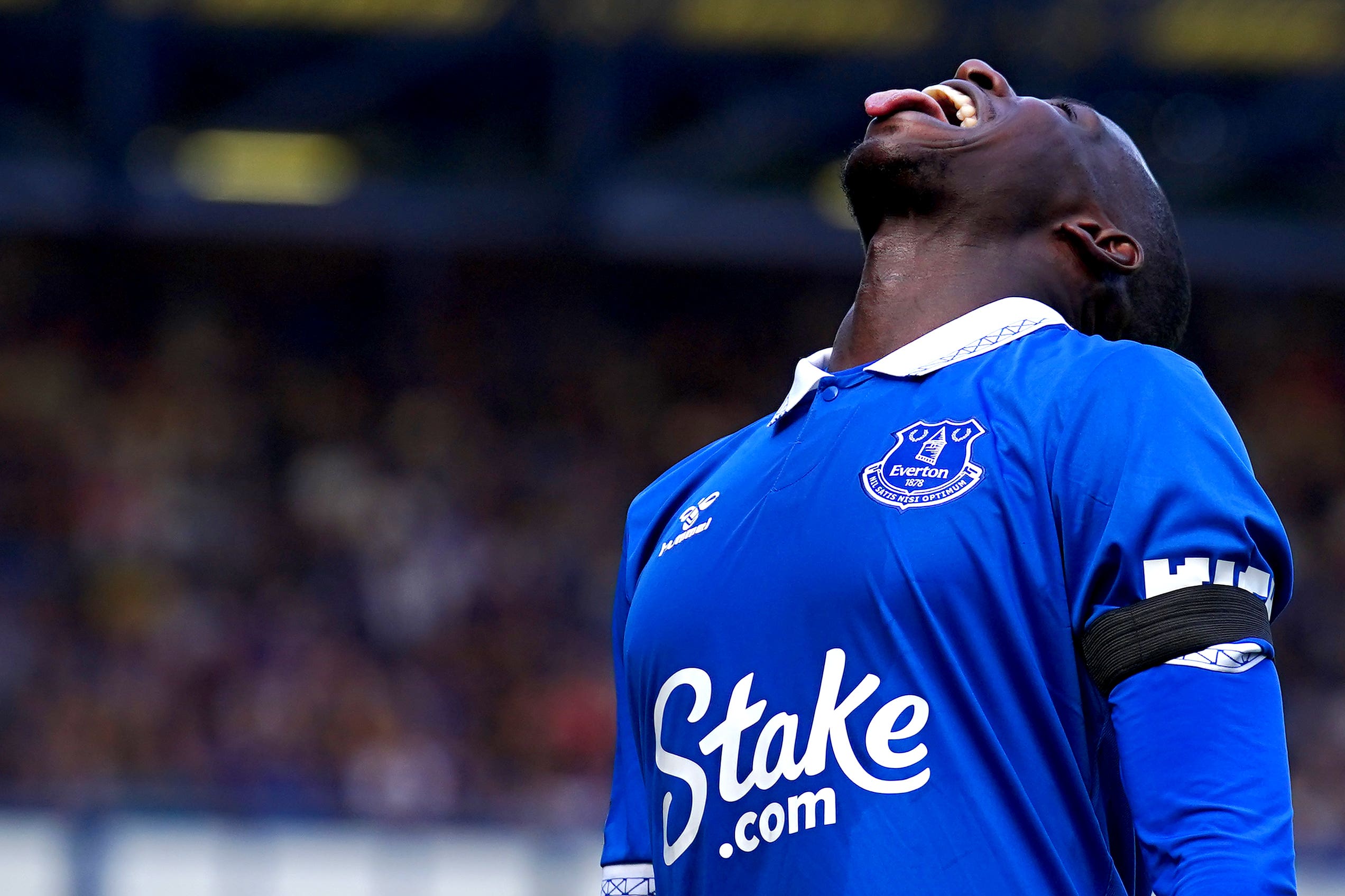 Abdoulaye Doucoure secured the win for Everton (Peter Byrne/PA)