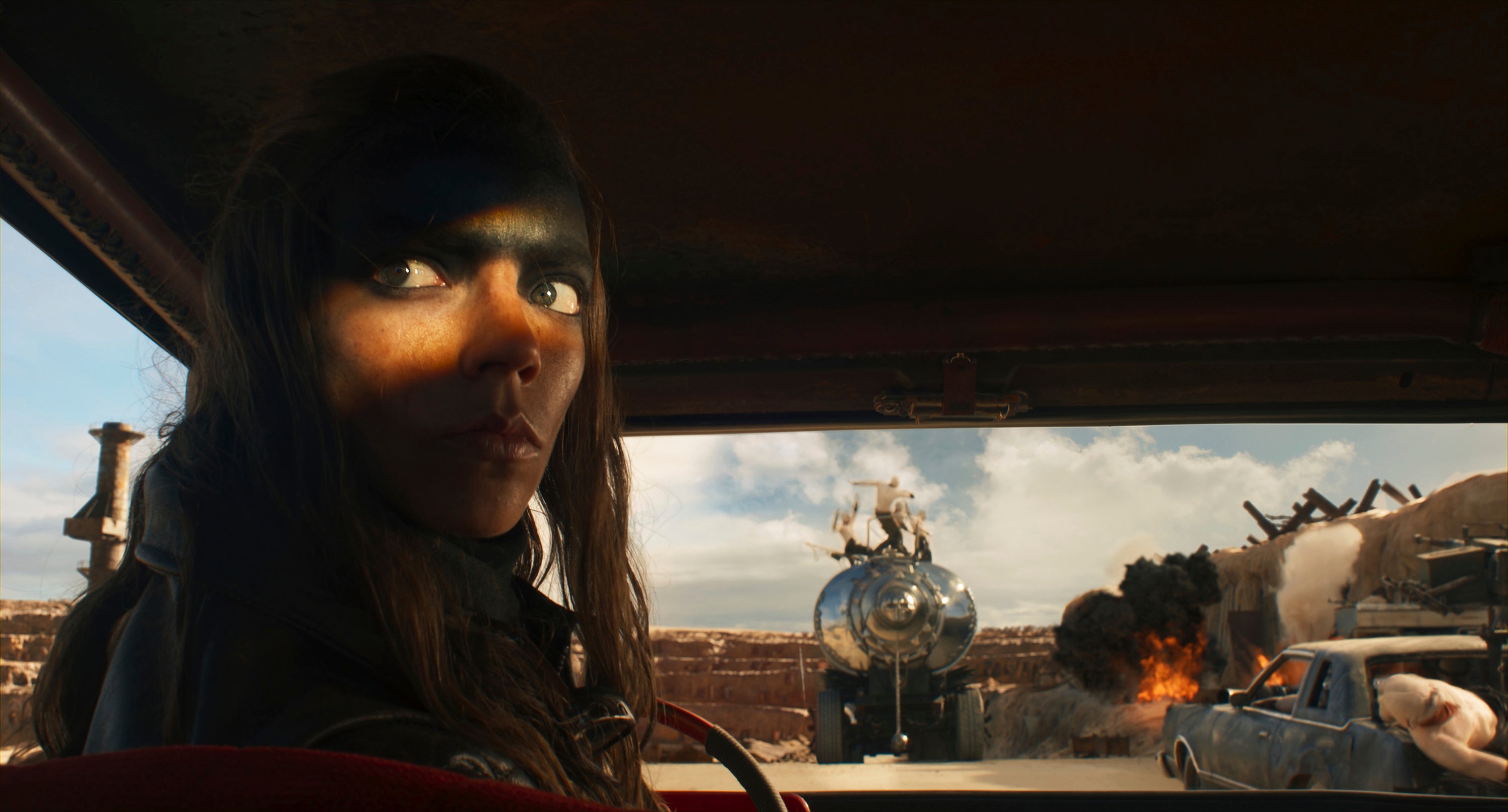 Anya Taylor-Joy in a still from Furiosa