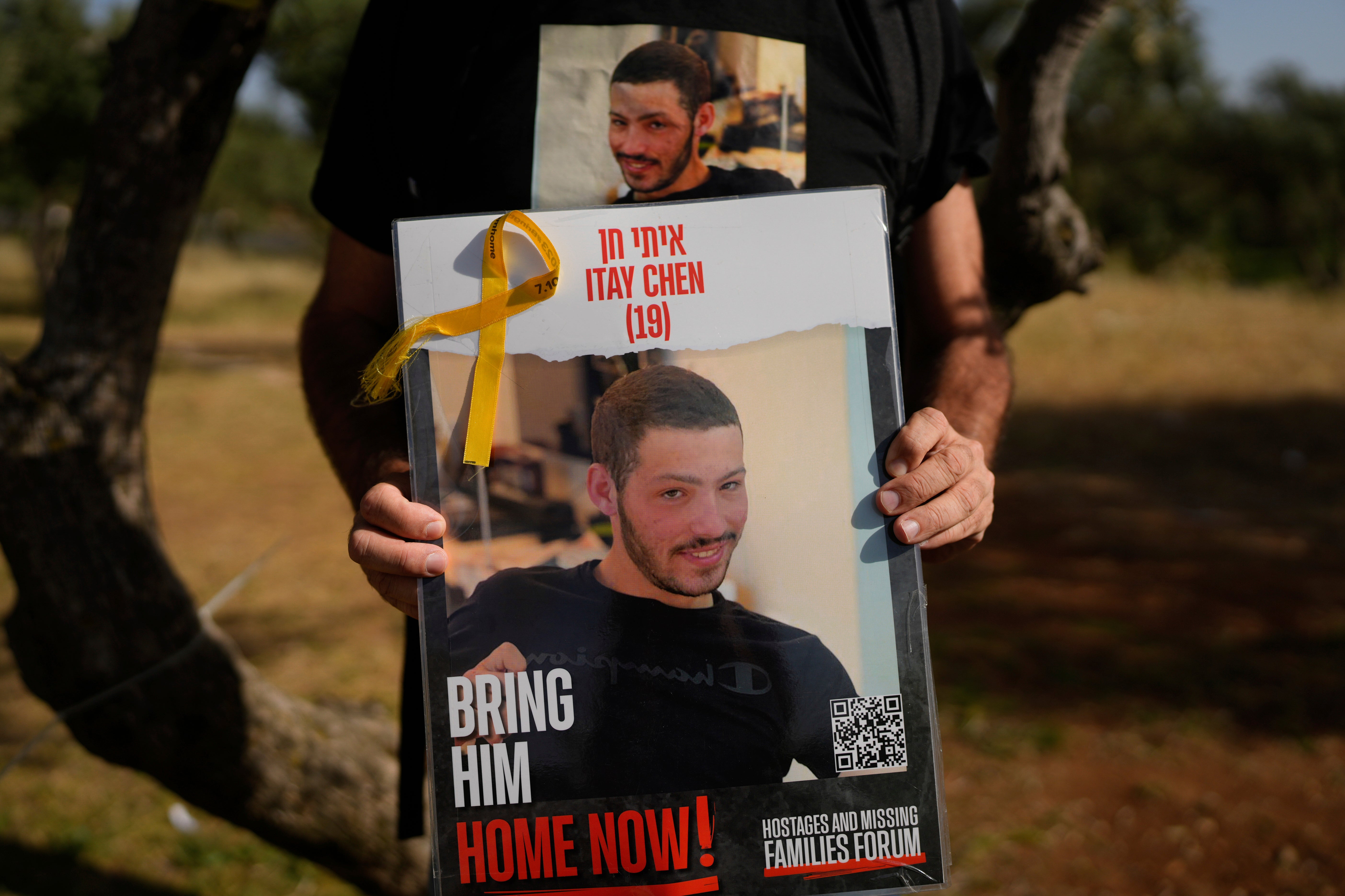 The family campaigned for his return, here protesting outside the Israeli parliament