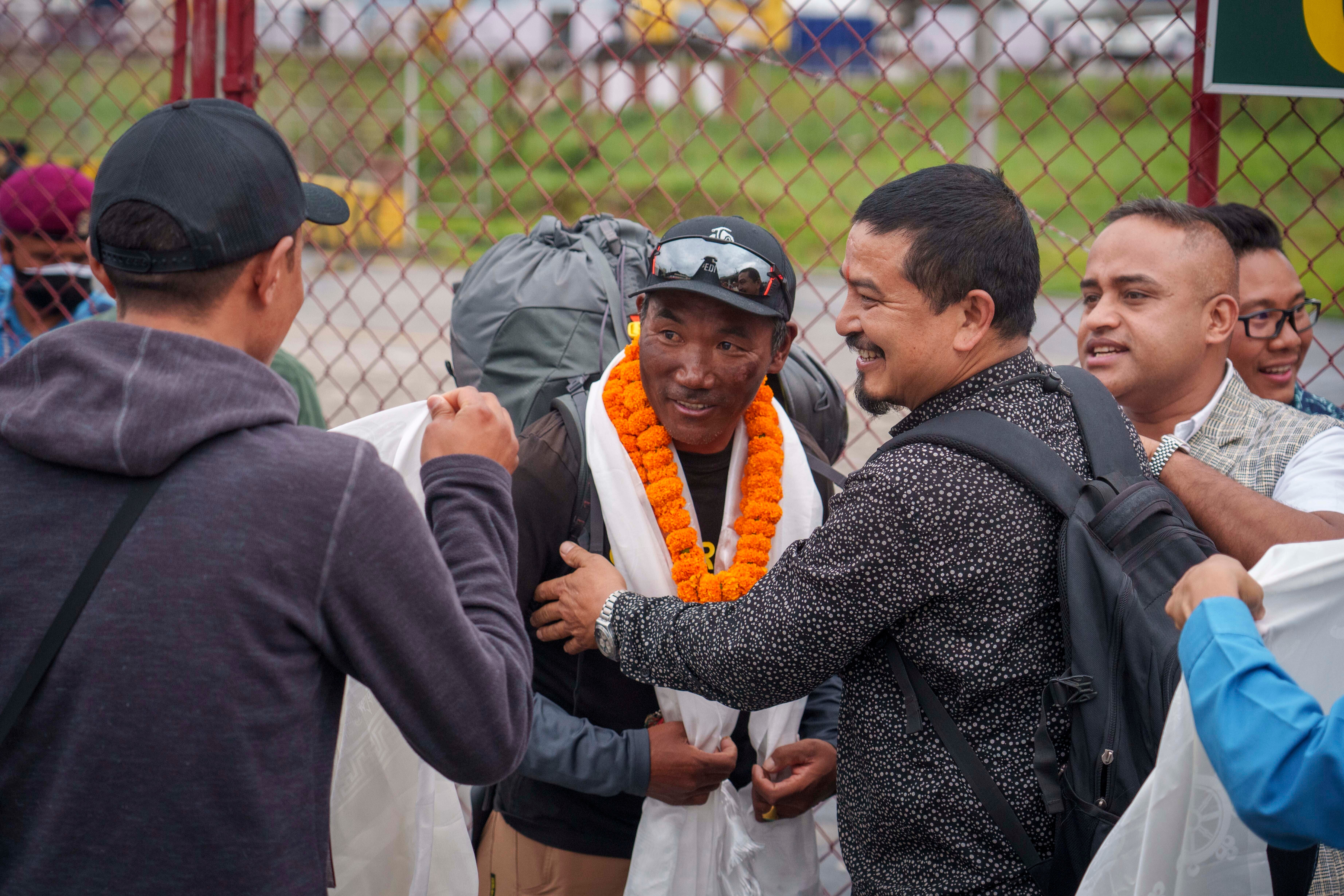 Veteran Sherpa guide Kami Rita returning after scaling Mount Everest for the 28th time