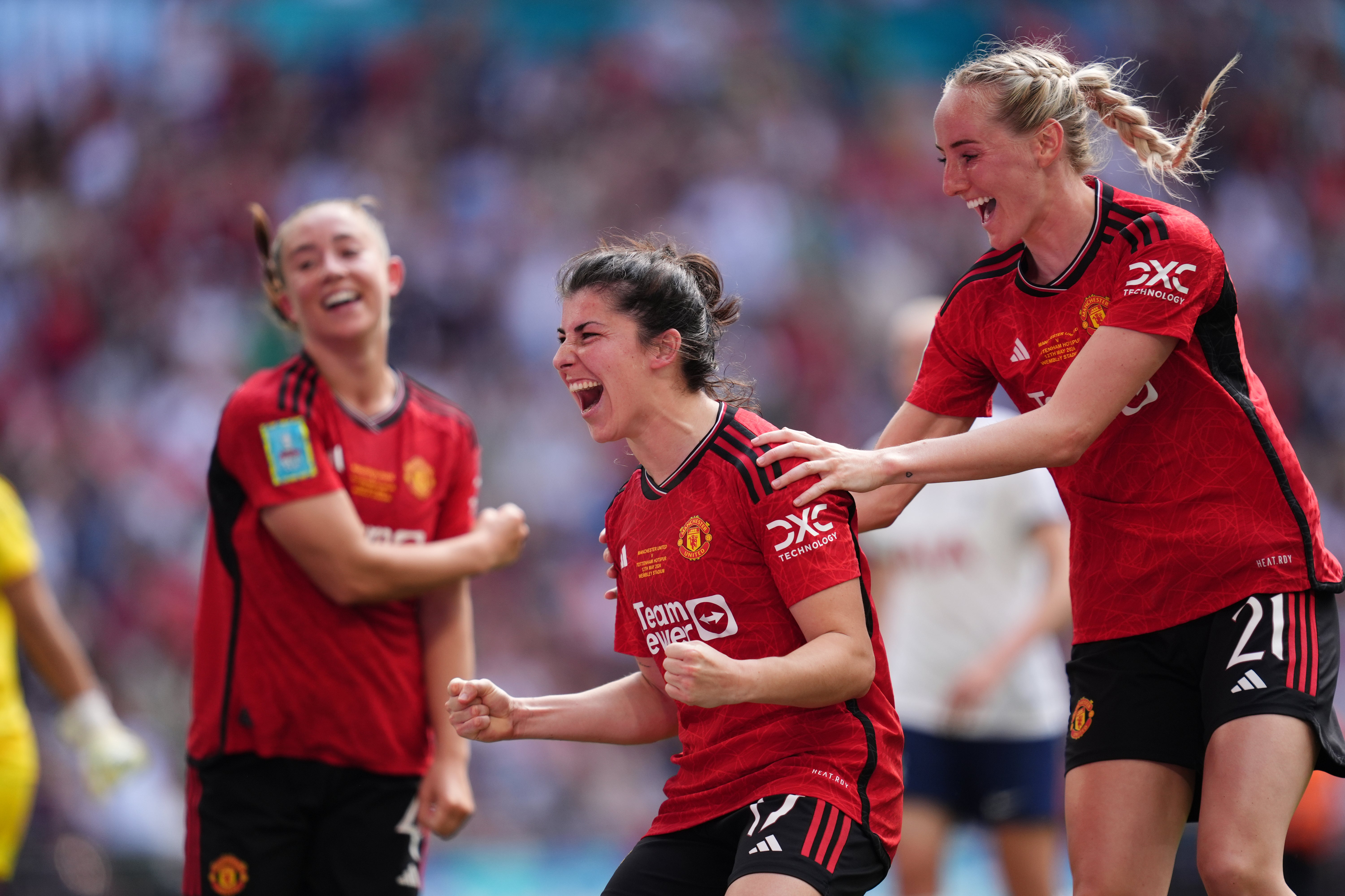 Garcia added United’s third and fourth goals at Wembley