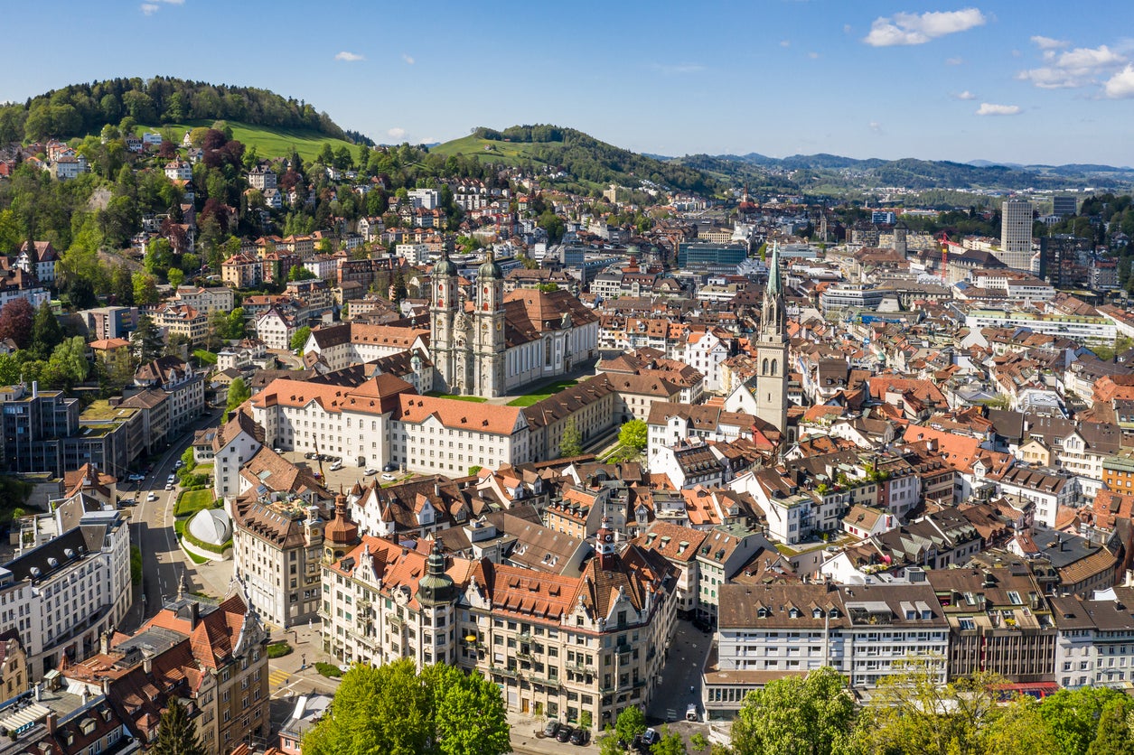 St Gallen sits between Lake Constance and the Swiss Alps