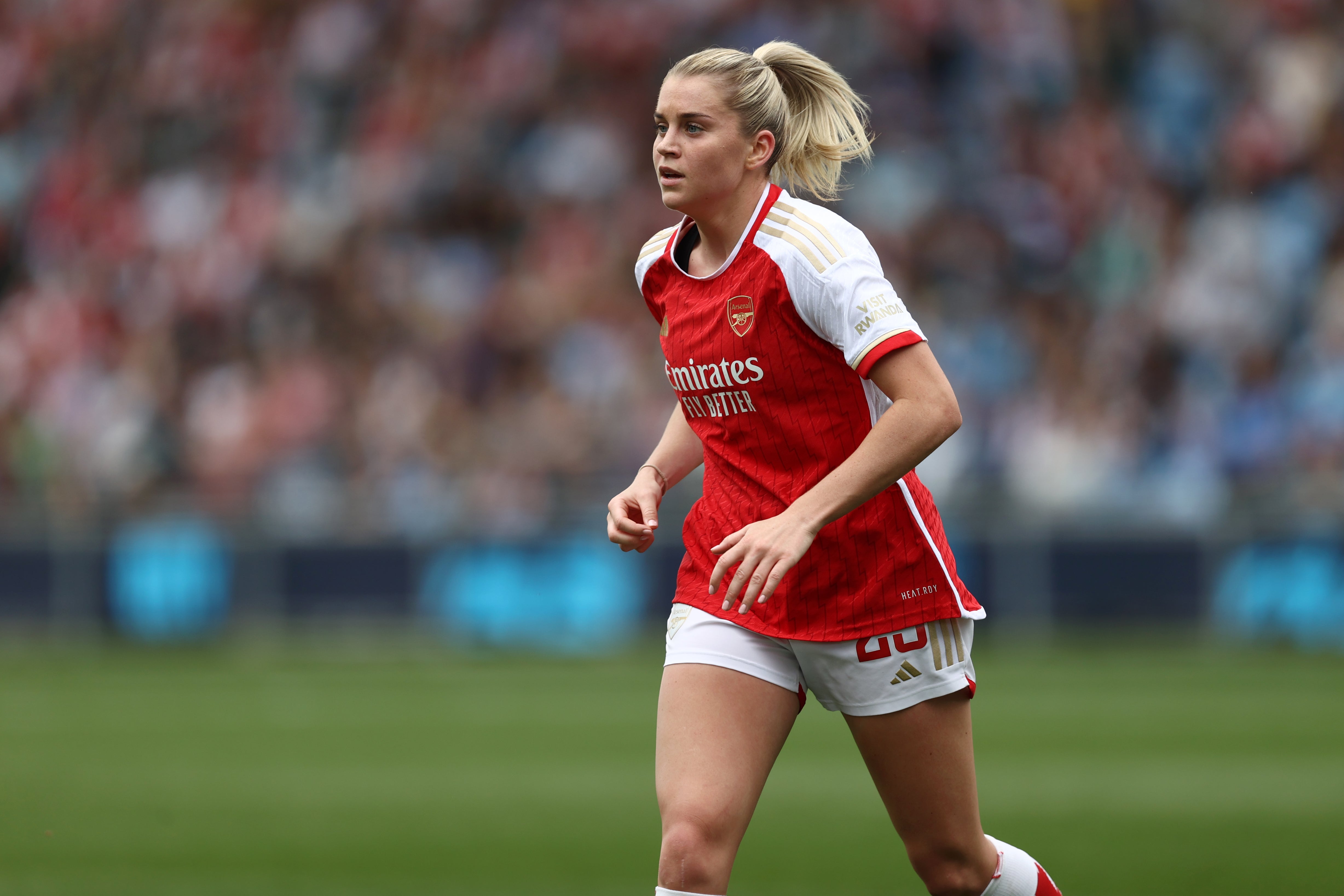 Striker Alessia Russo is a fitting replacement for the departing Miedema.