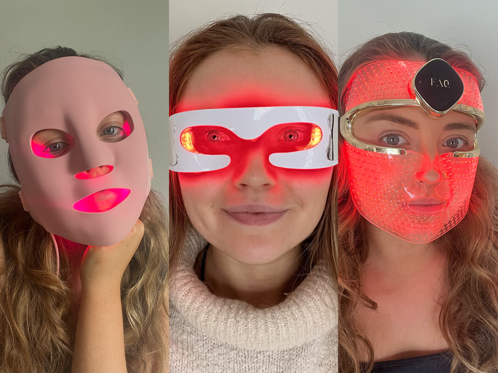 Our reviewer donned a range of LED face masks, to find out which gave the best results