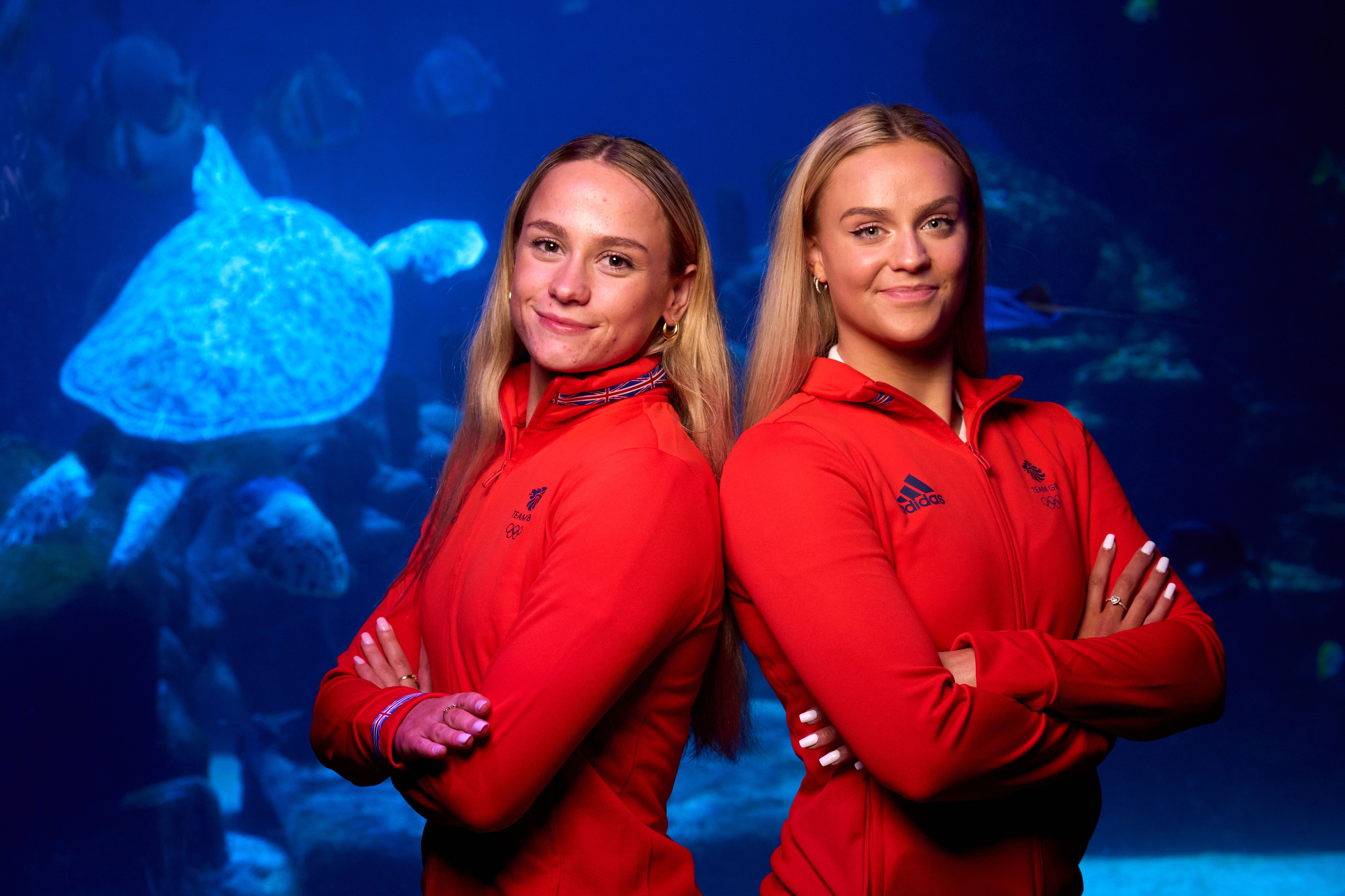 Great Britain’s Isabelle Thorpe (left) and Kate Shortman (John Walton/PA).