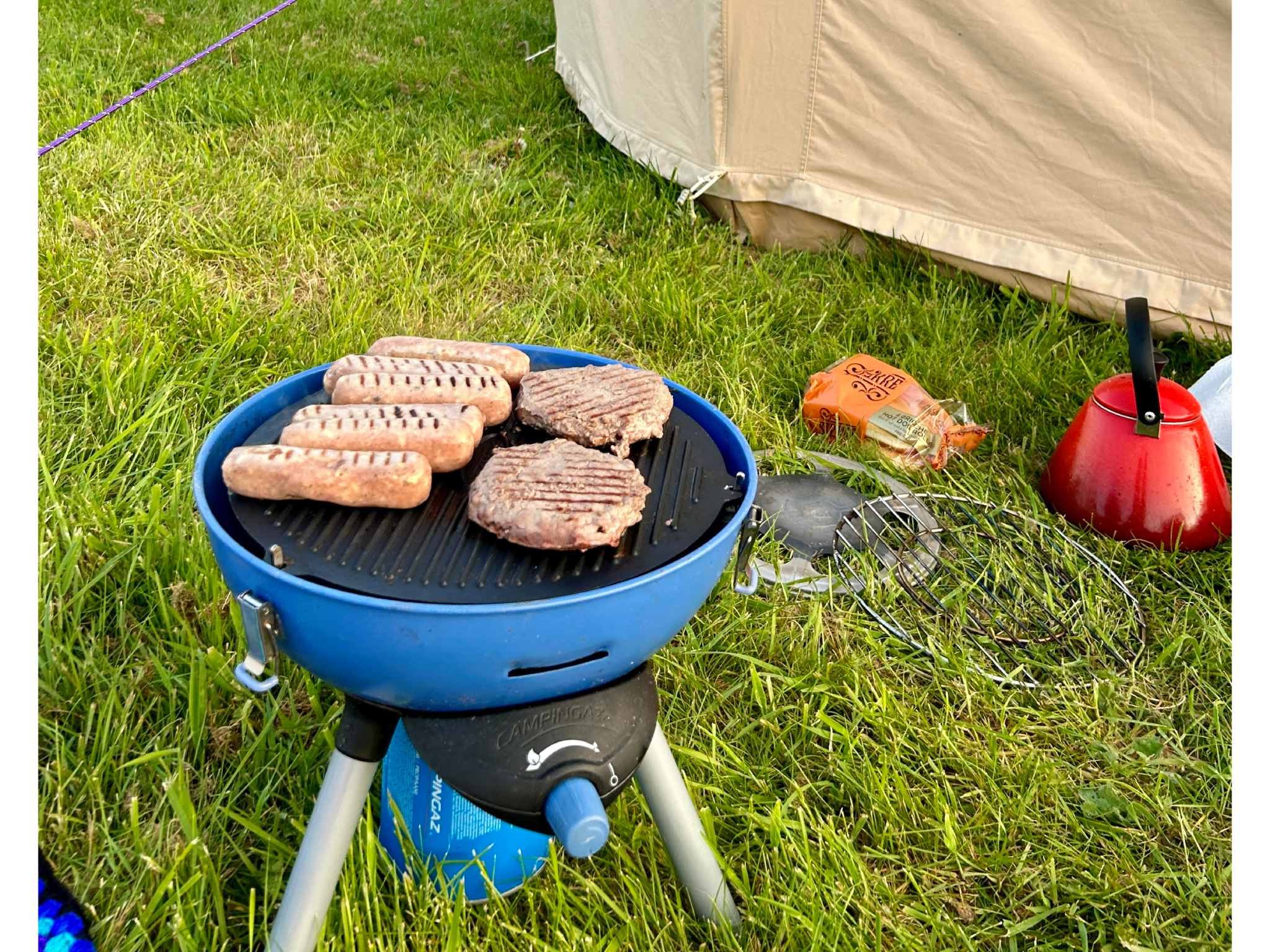 One of the many tried and tested barbecues in action