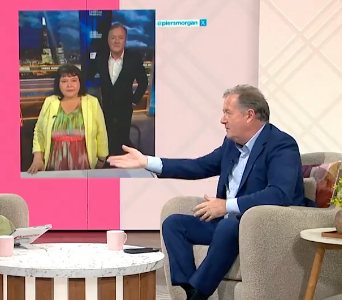 Morgan spoke out in defence of the controversial interview on ITV’s Lorraine