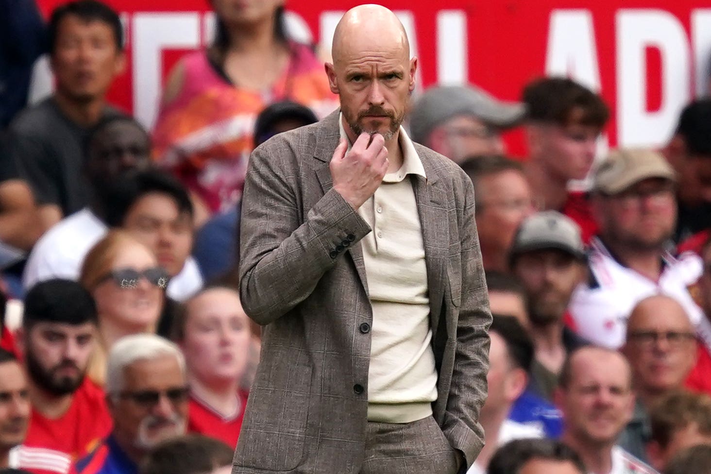 Erik ten Hag’s side have two league games left (Martin Rickett/PA)