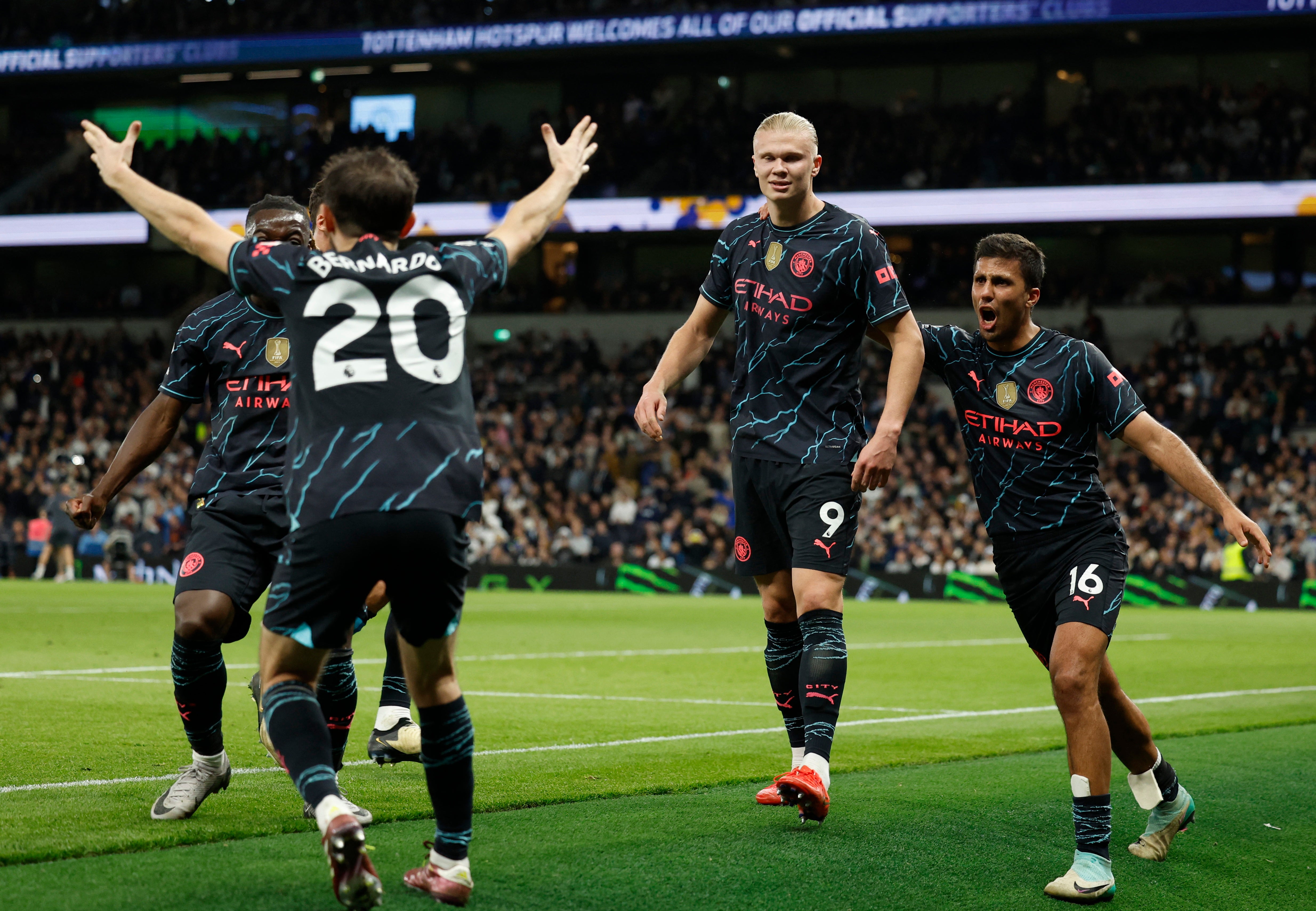 Haaland scores his second goal for City