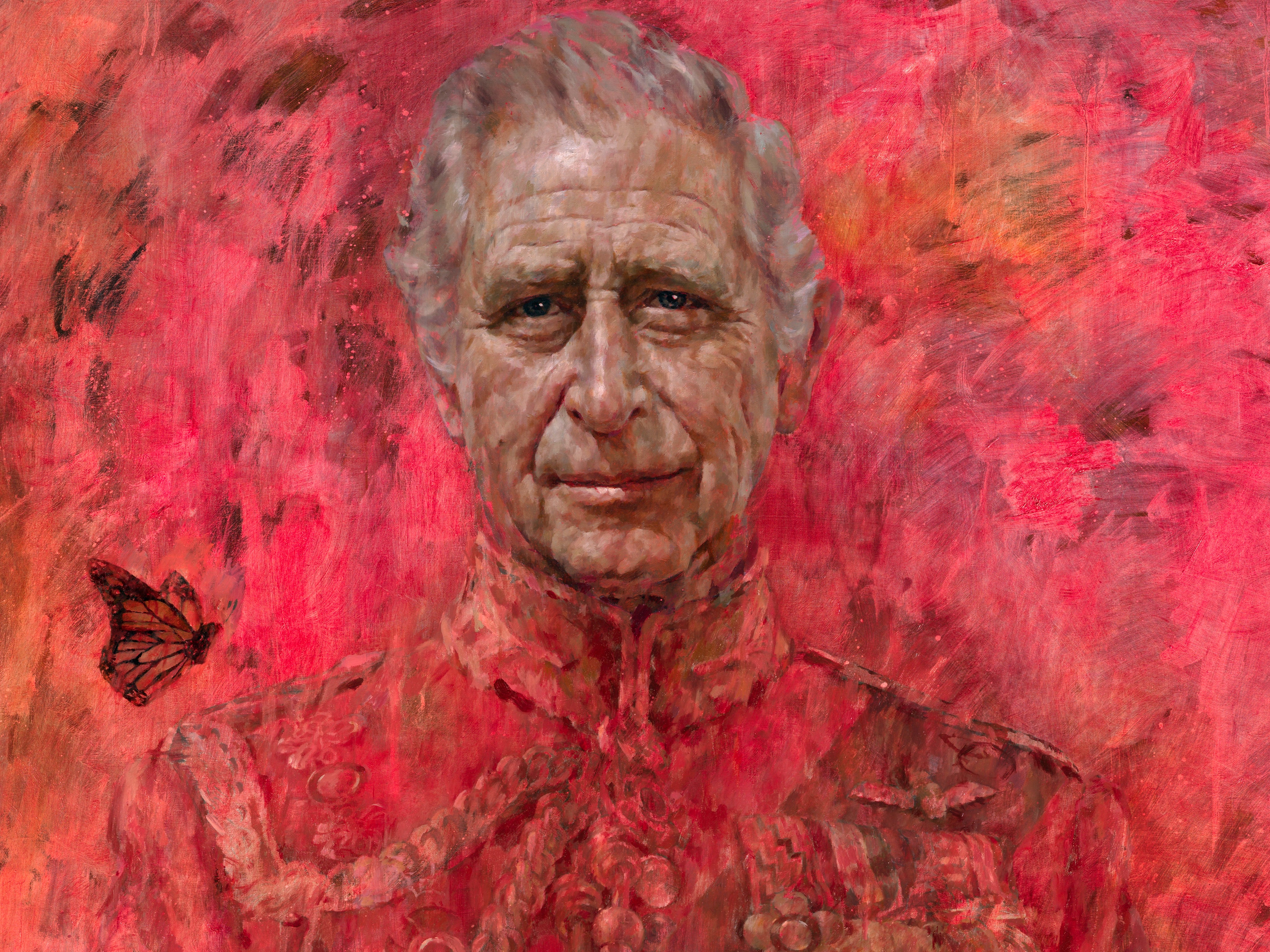 Jonathan Yeo’s oil on canvas portrait of King Charles III (Jonathan Yeo/PA)