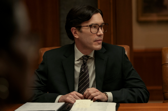 Tom Pelphrey as banker Raymond Peepgrass in ‘A Man in Full’