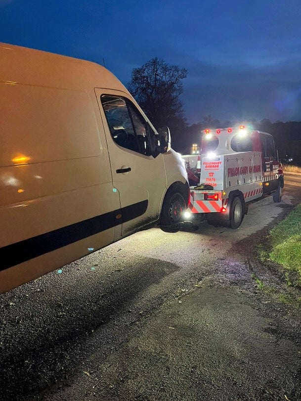 Police arrived and ordered the pair to reload their vans with the rubbish before seizing their vehicles