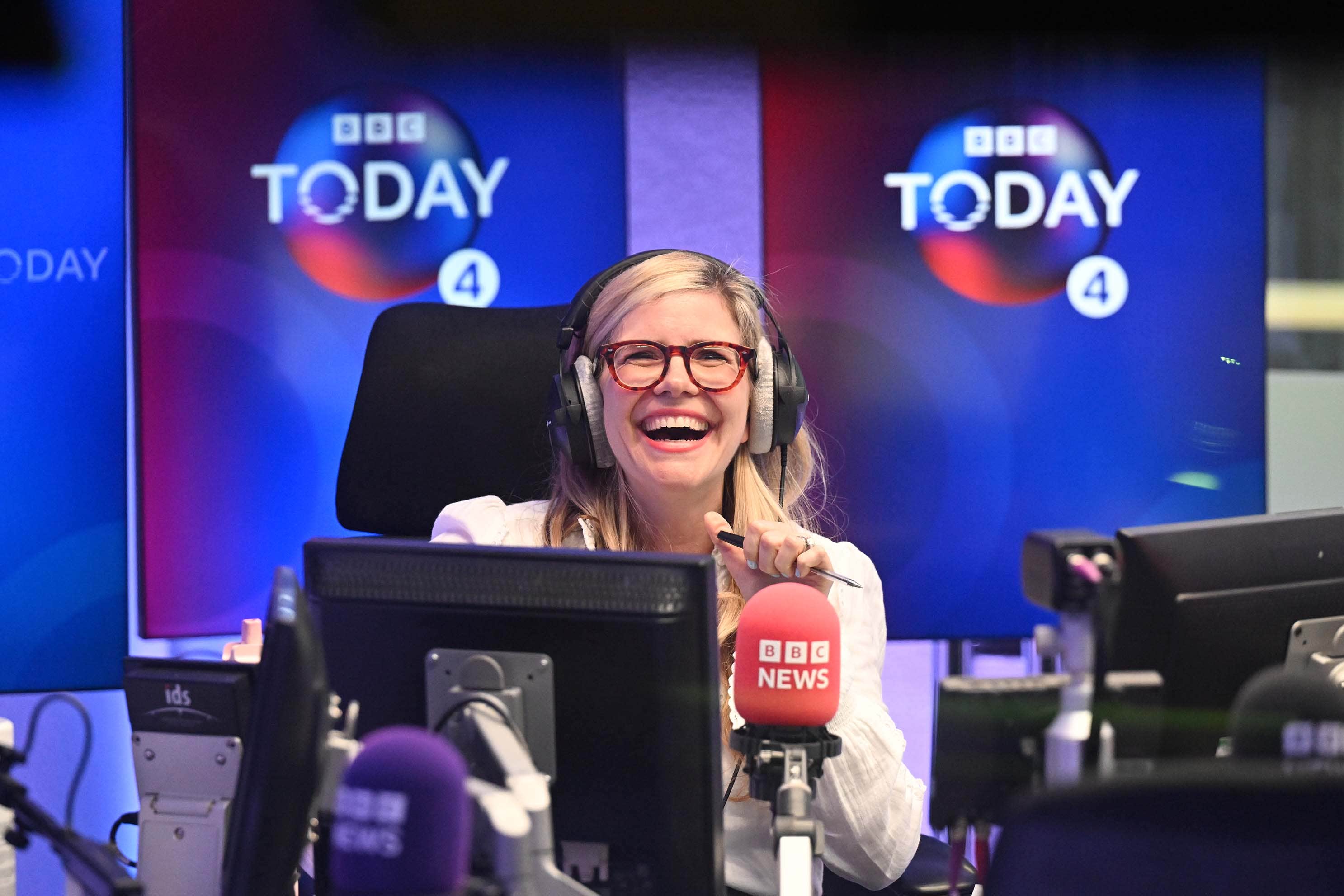 Emma Barnett (Jeff Overs/BBC)