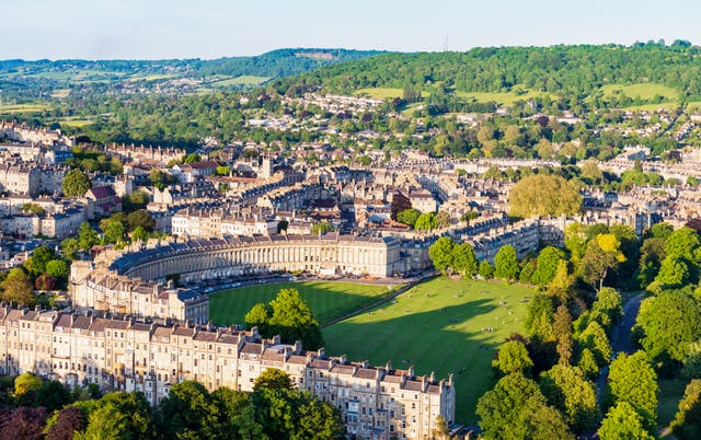 <p>The Georgian splendour of Bath is backdrop to real-life filming locations </p>