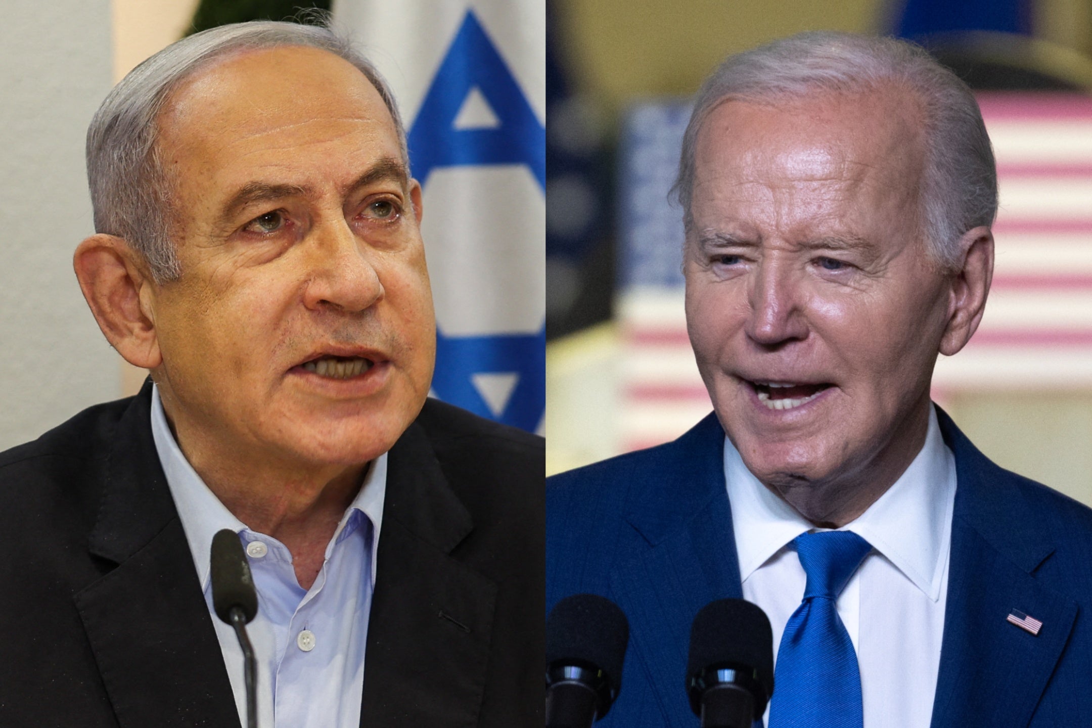Benjamin Netanyahu and Joe Biden