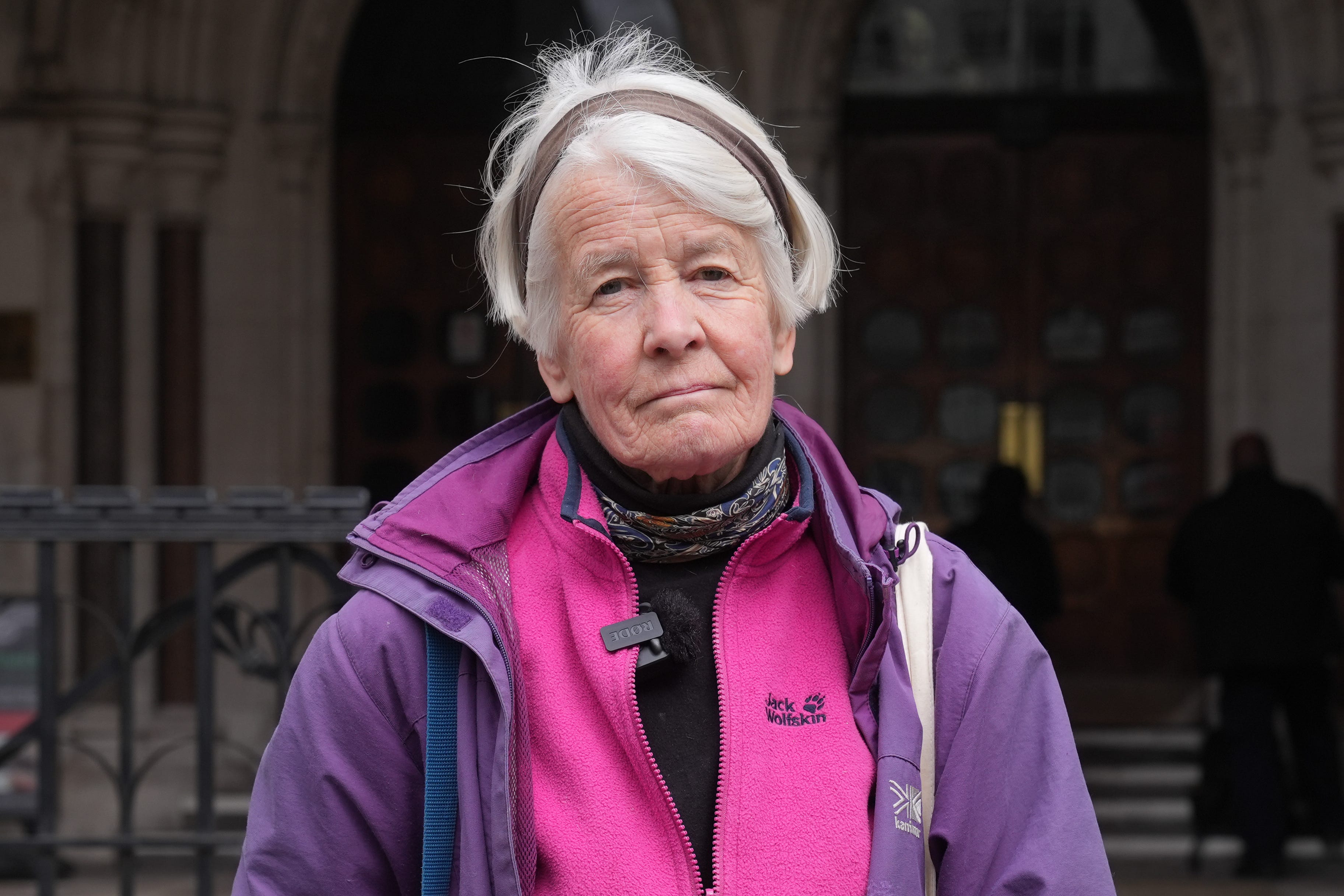 Trudi Warner at the Royal Courts of Justice in London last month (Lucy North/PA)