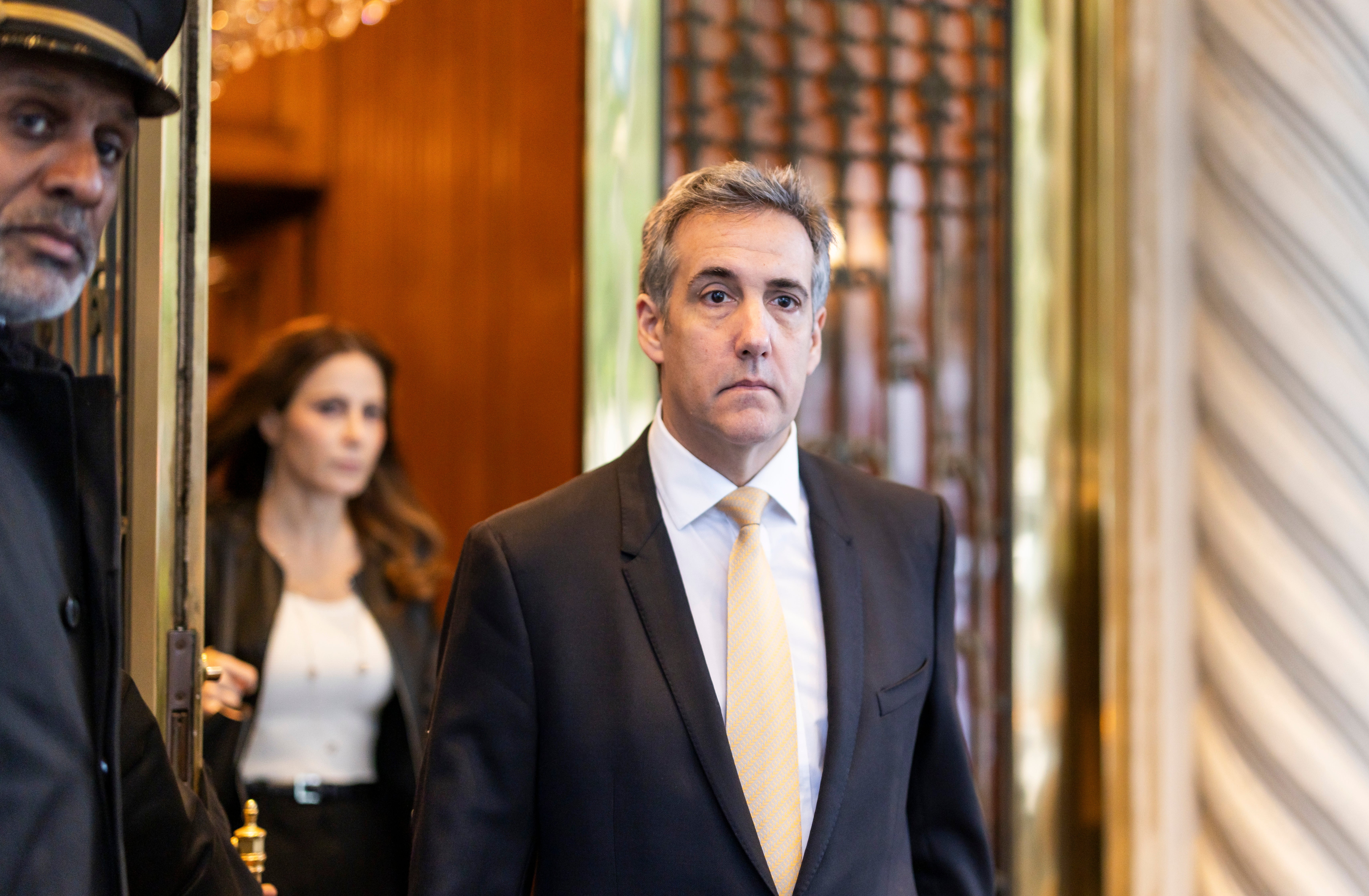 Michael Cohen heads to Manhattan criminal court to take the stand for another day of cross-examination on 16 May