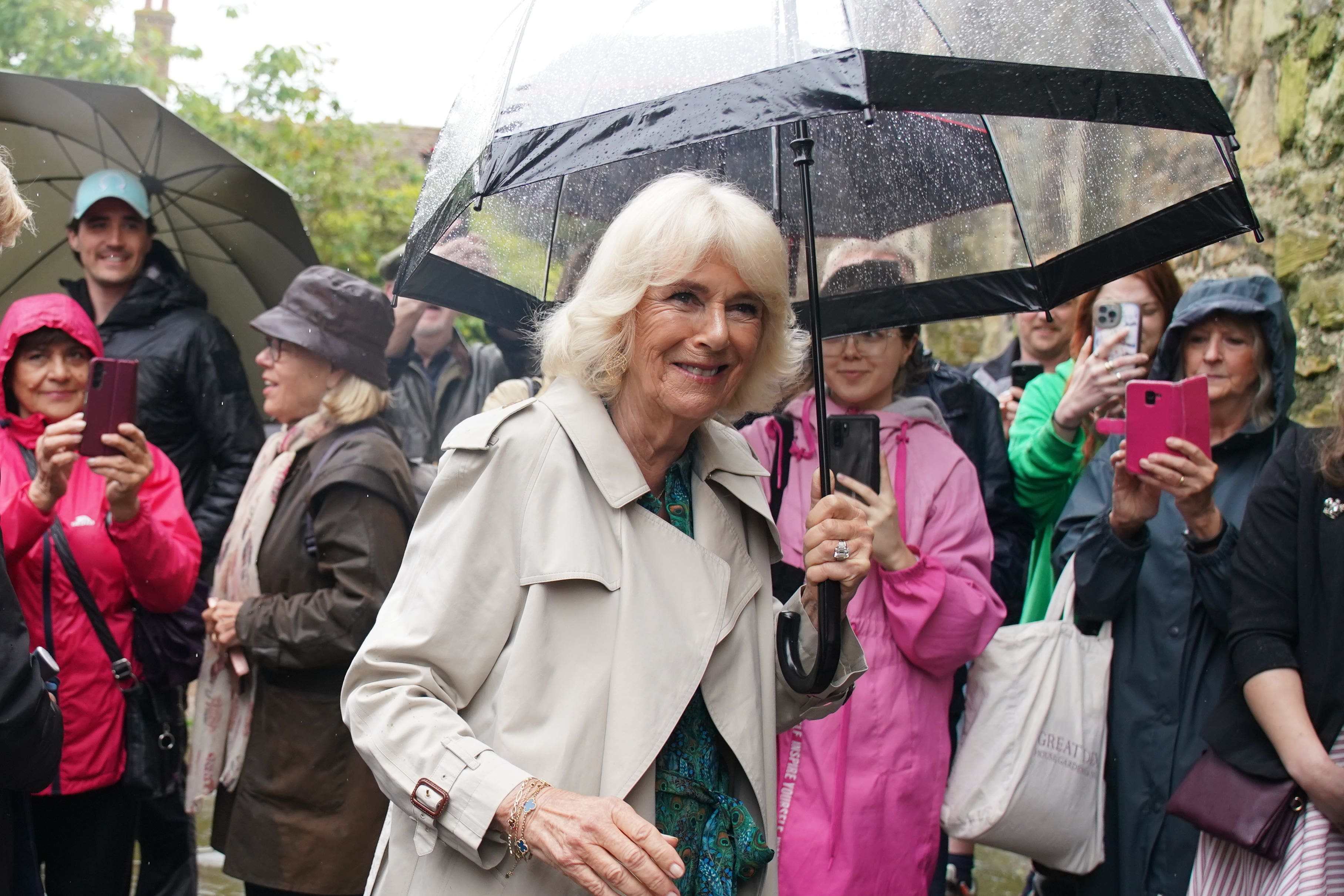 The Queen arrives at at the Church of Saint Mary, Rye (Gareth Fuller/PA)