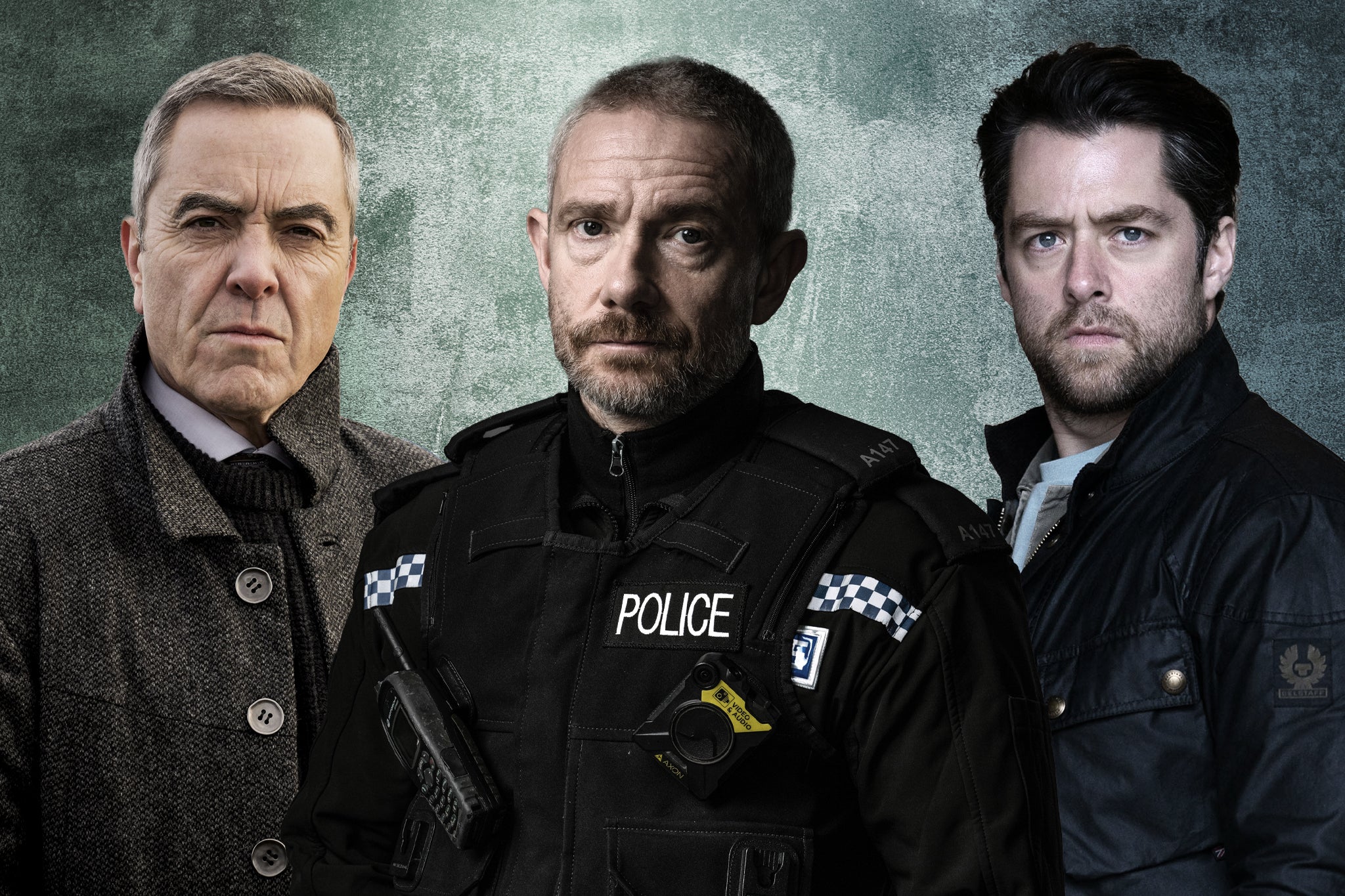James Nesbitt, Martin Freeman and Richard Rankin as telly’s complex coppers