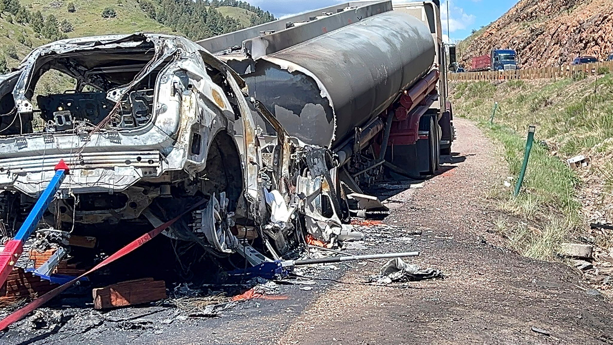 Tanker Crash Fire
