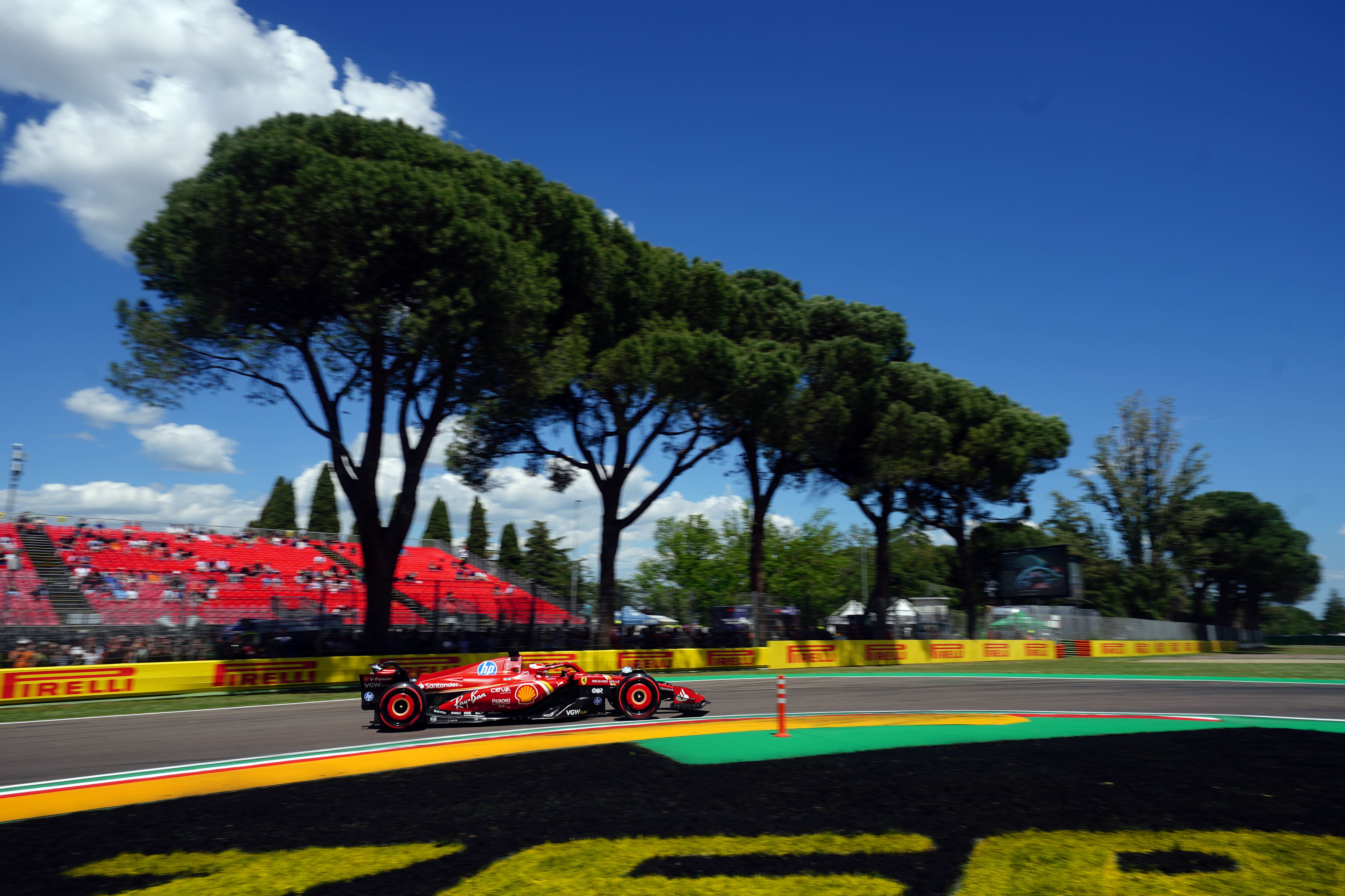 Charles Leclerc finished on top for Ferrari in first practice (David Davies/PA)