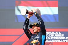 Max Verstappen holds off charging Lando Norris to take victory in Imola