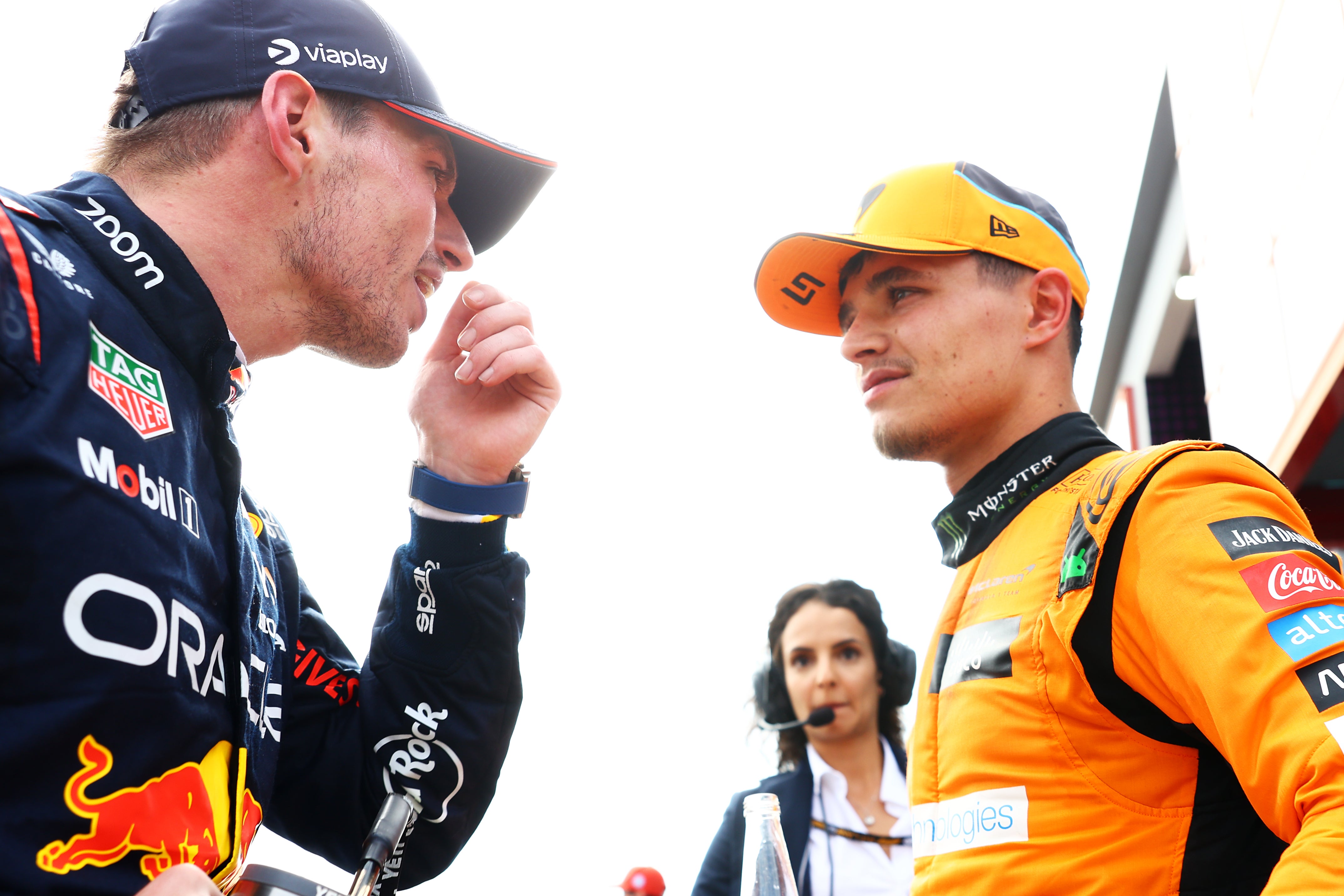 Lando Norris came close to reeling in Max Verstappen at the end of Sunday’s Emilia-Romagna Grand Prix